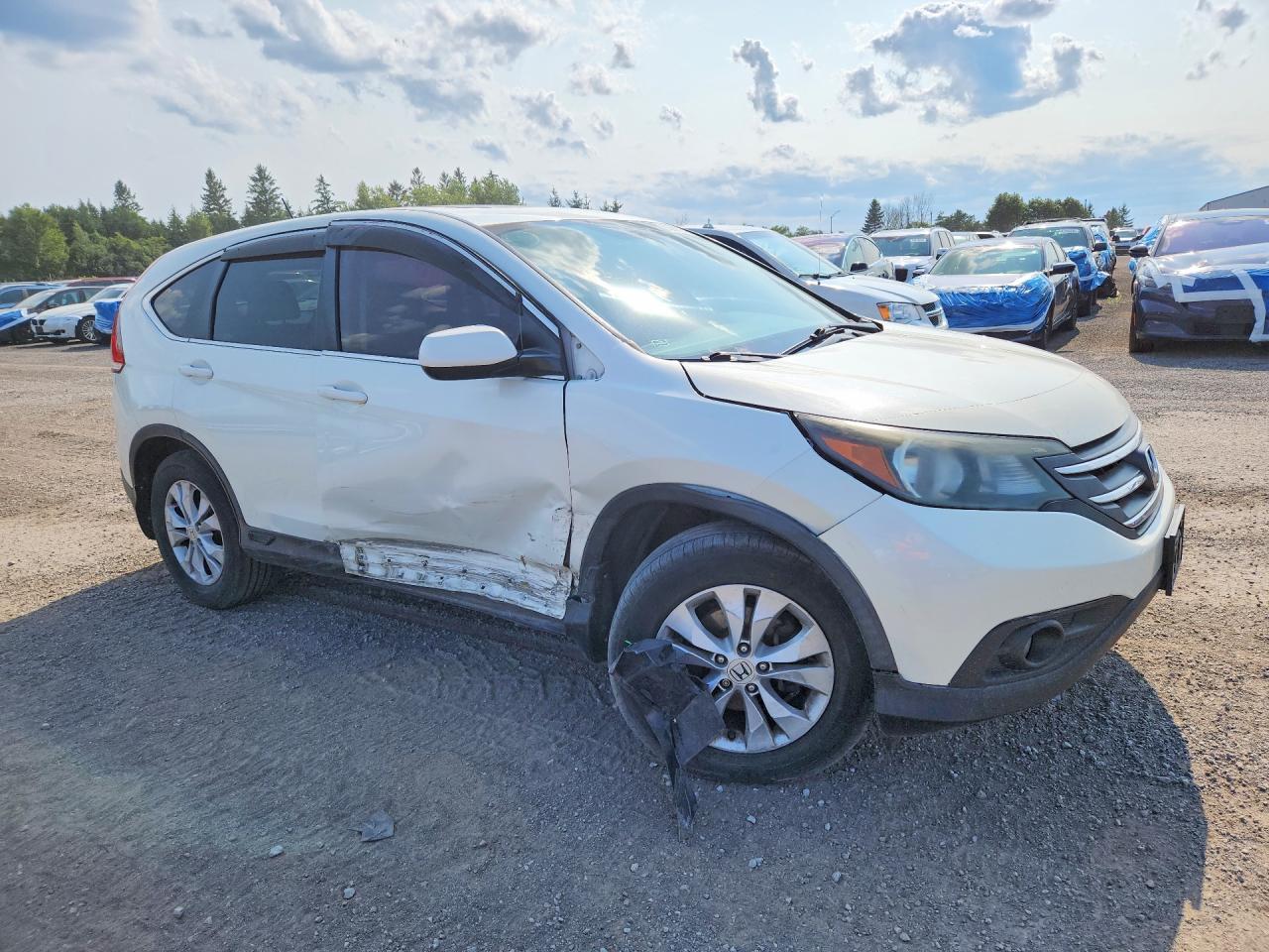 2013 Honda Cr-v Ex White vin: 2HKRM3H5XDH000805