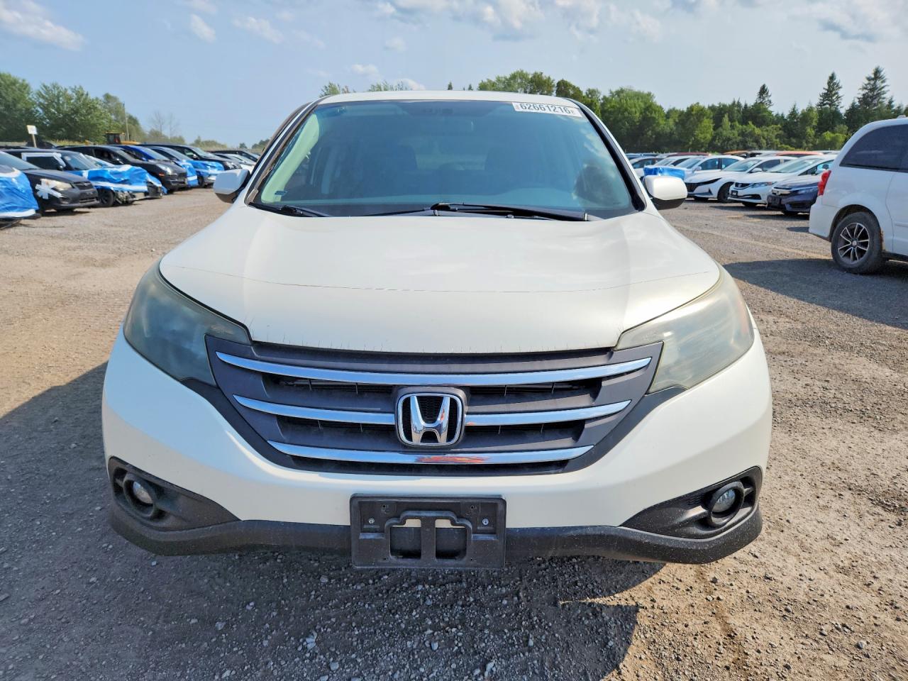 2013 Honda Cr-v Ex White vin: 2HKRM3H5XDH000805
