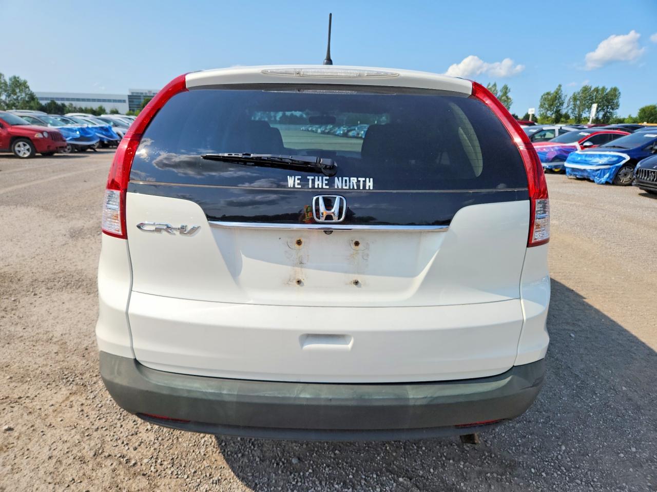 2013 Honda Cr-v Ex White vin: 2HKRM3H5XDH000805