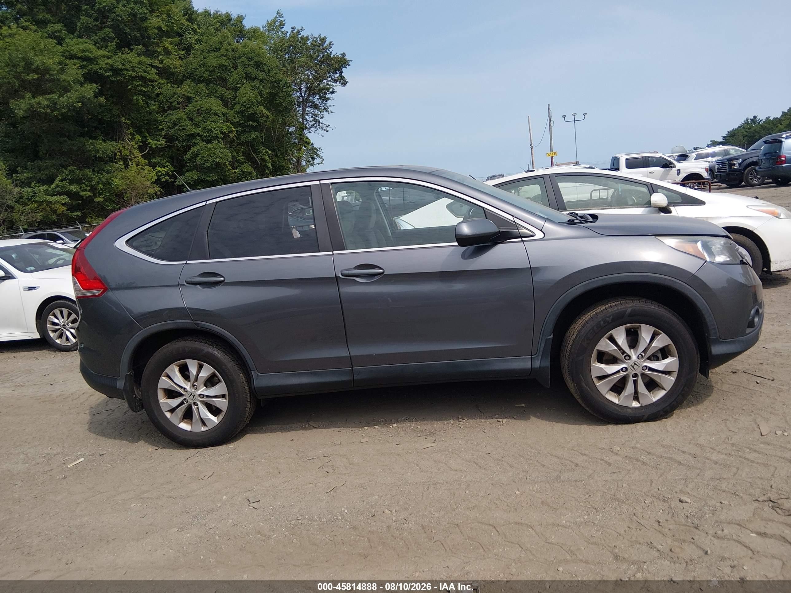 2014 Honda Cr-v Ex Gray vin: 2HKRM3H5XEH513733