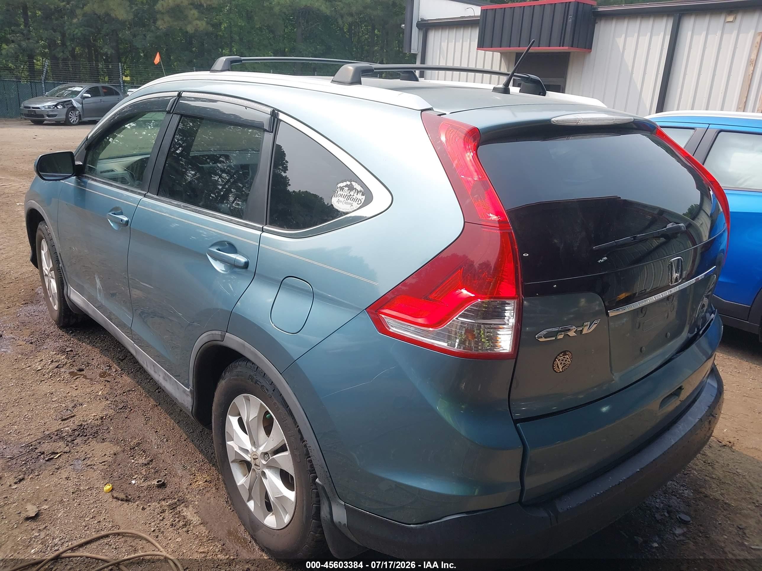 2014 Honda Cr-v Ex Blue vin: 2HKRM3H5XEH517068