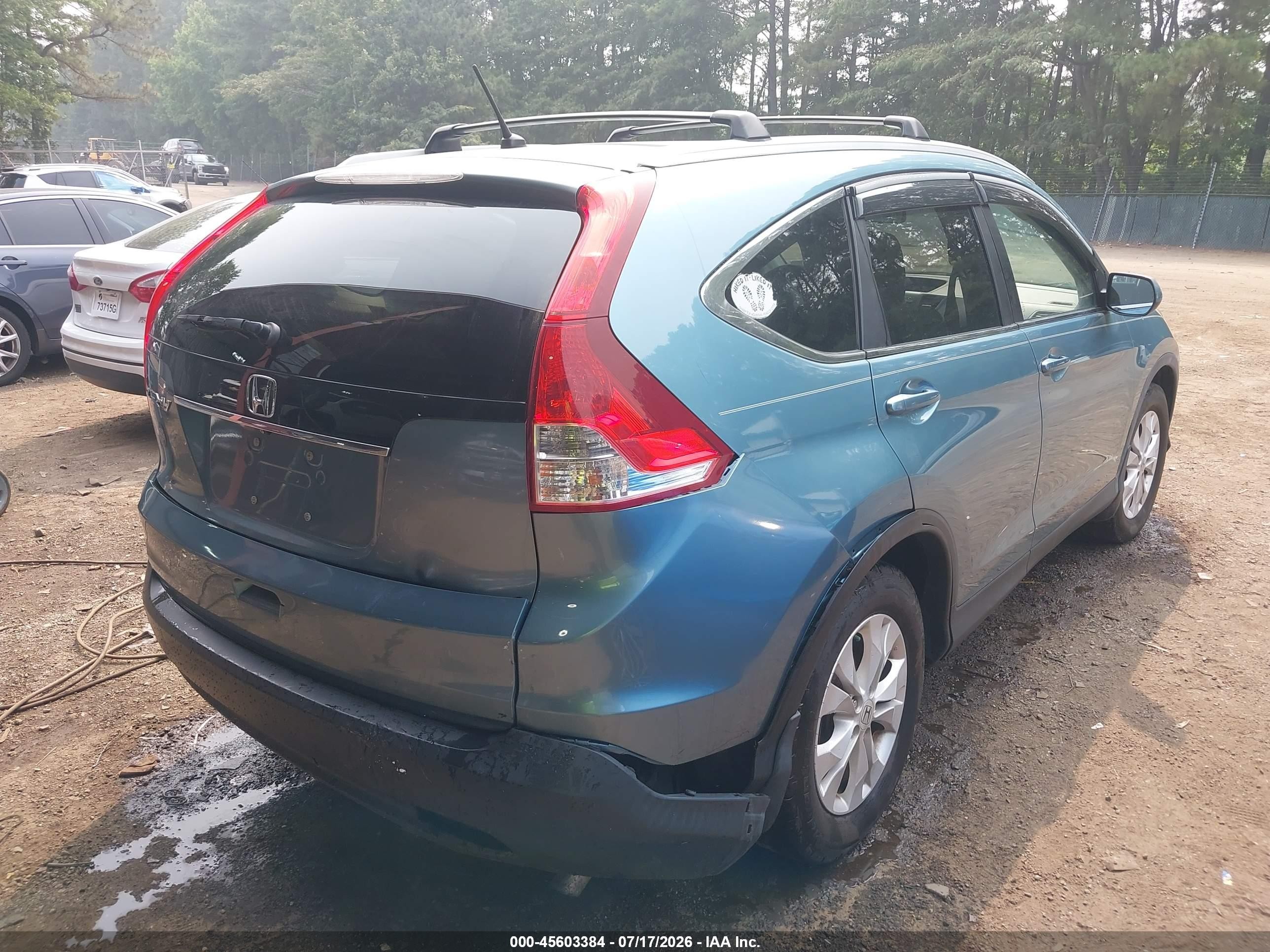 2014 Honda Cr-v Ex Blue vin: 2HKRM3H5XEH517068