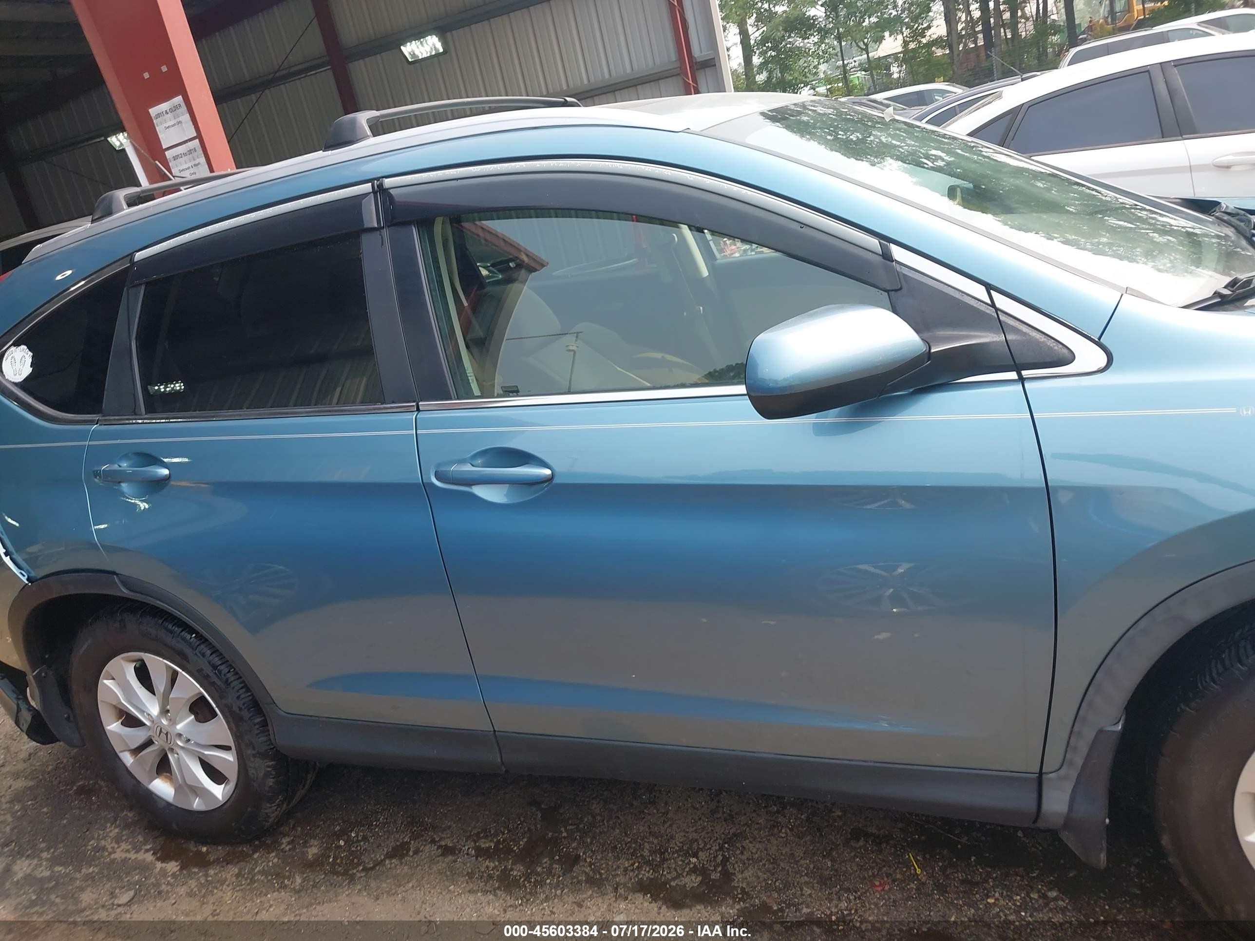2014 Honda Cr-v Ex Blue vin: 2HKRM3H5XEH517068