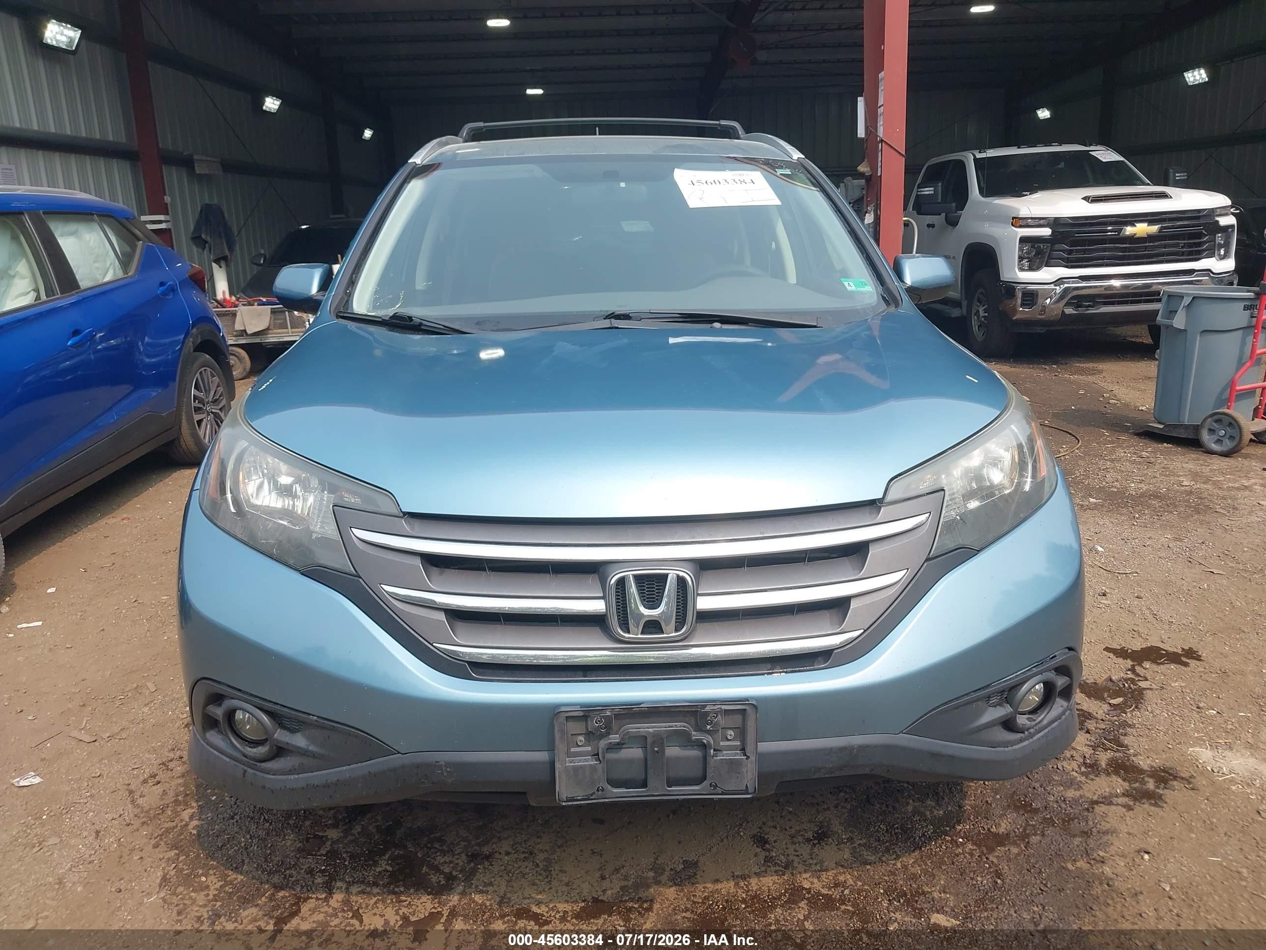 2014 Honda Cr-v Ex Blue vin: 2HKRM3H5XEH517068