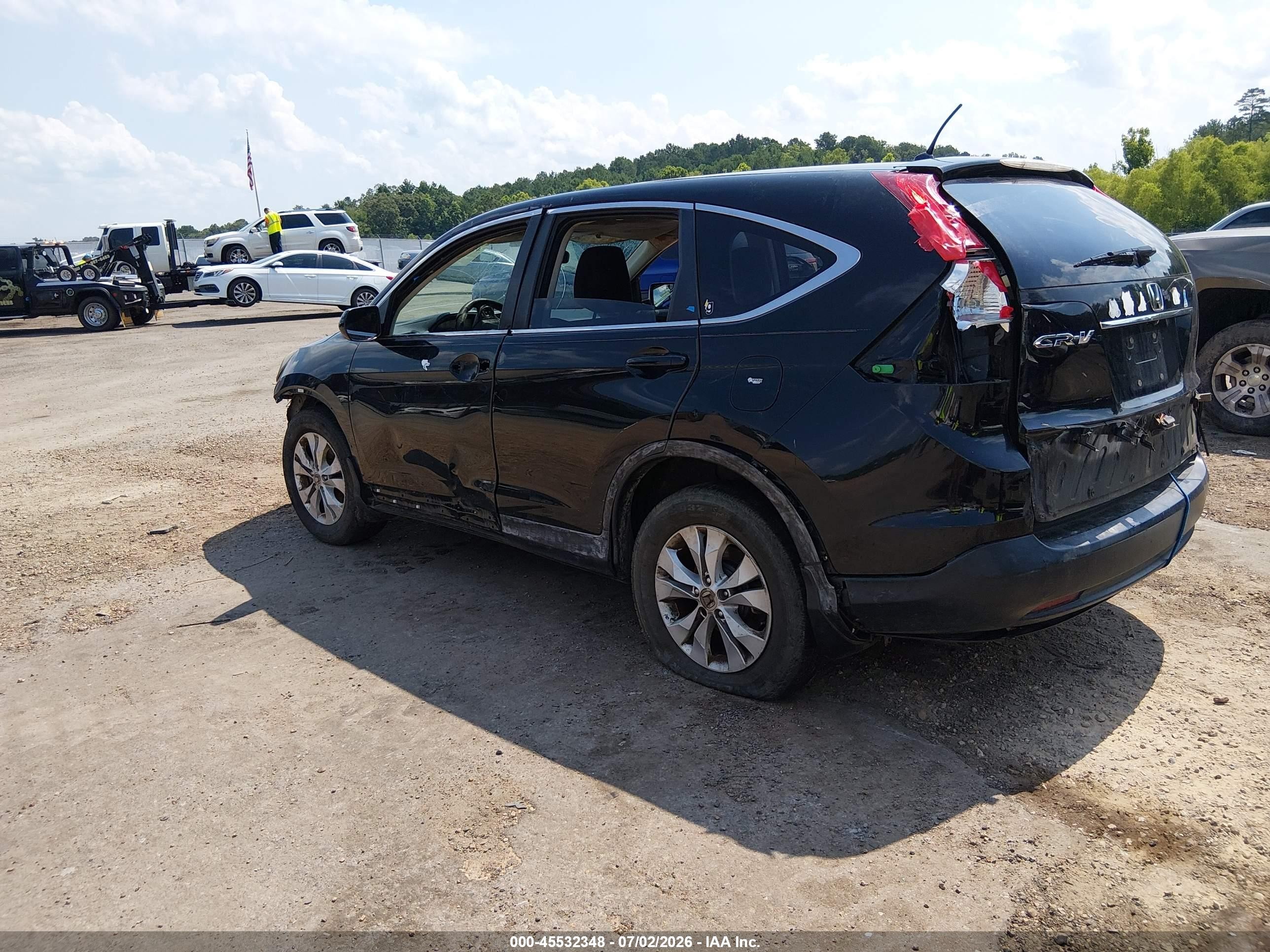 2014 Honda Cr-v Ex Black vin: 2HKRM3H5XEH537157