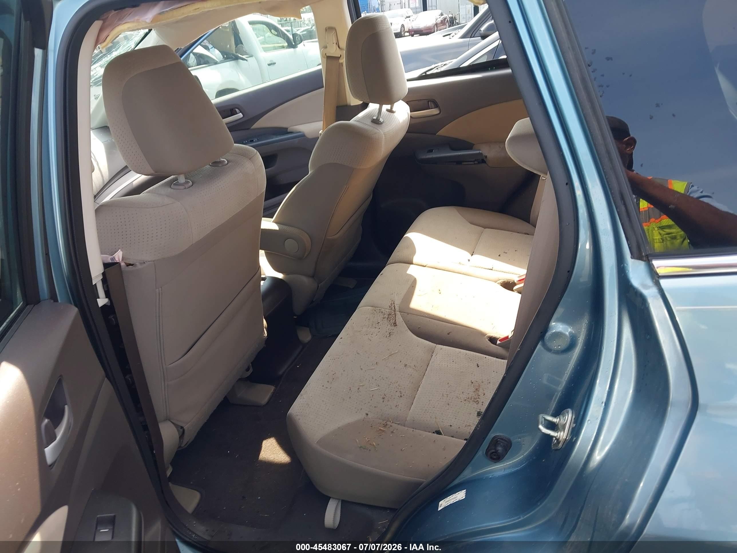 2014 Honda Cr-v Ex Teal vin: 2HKRM3H5XEH556422