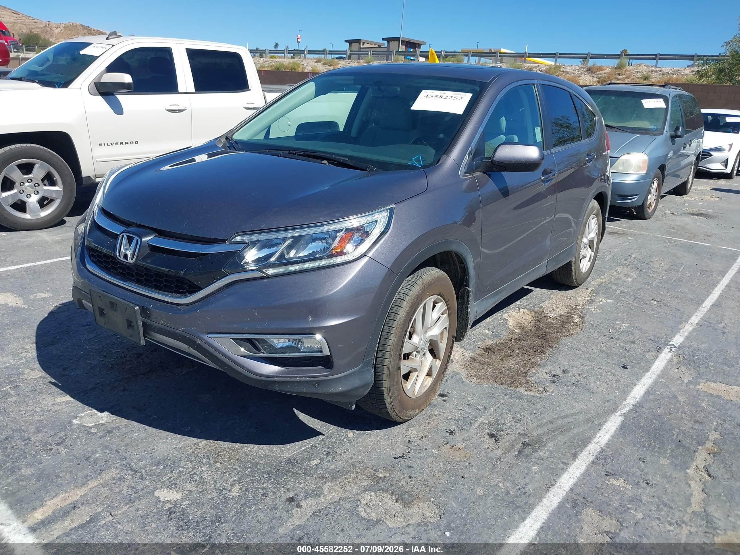 2015 Honda Cr-v Ex Gray vin: 2HKRM3H5XFH506847