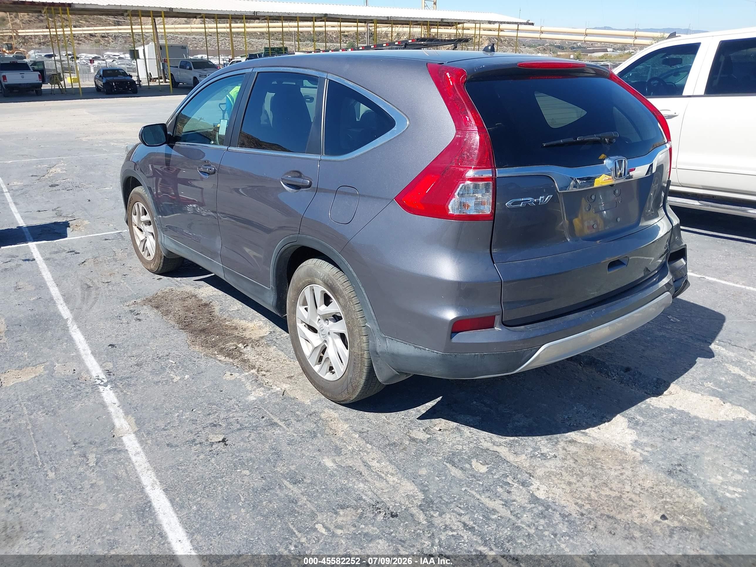 2015 Honda Cr-v Ex Gray vin: 2HKRM3H5XFH506847