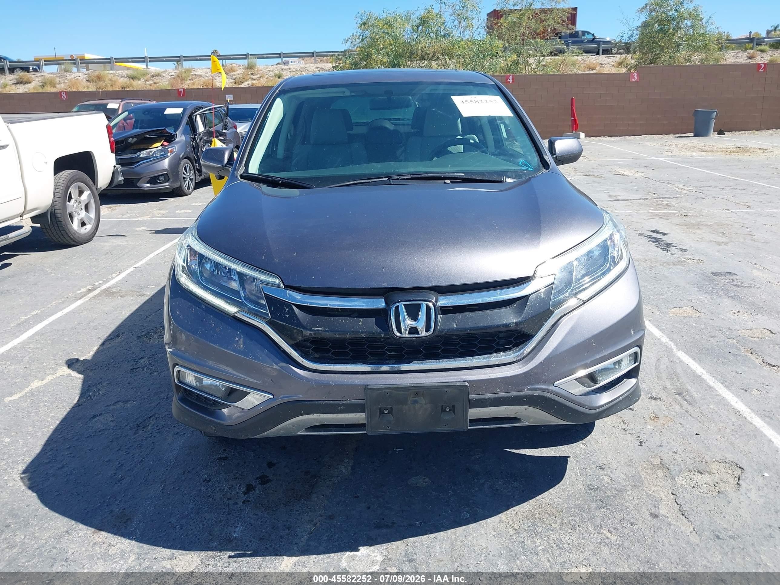 2015 Honda Cr-v Ex Gray vin: 2HKRM3H5XFH506847