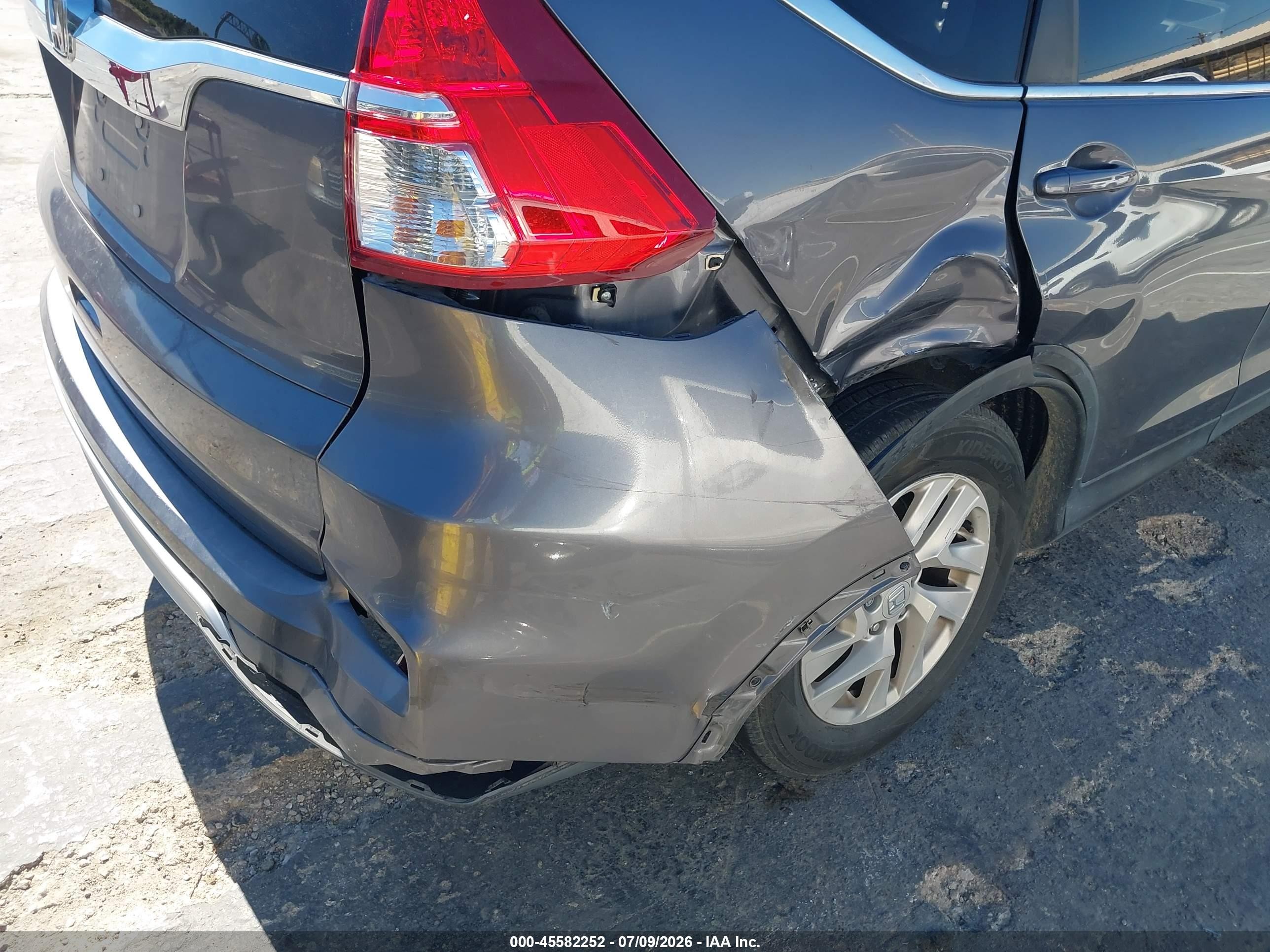 2015 Honda Cr-v Ex Gray vin: 2HKRM3H5XFH506847