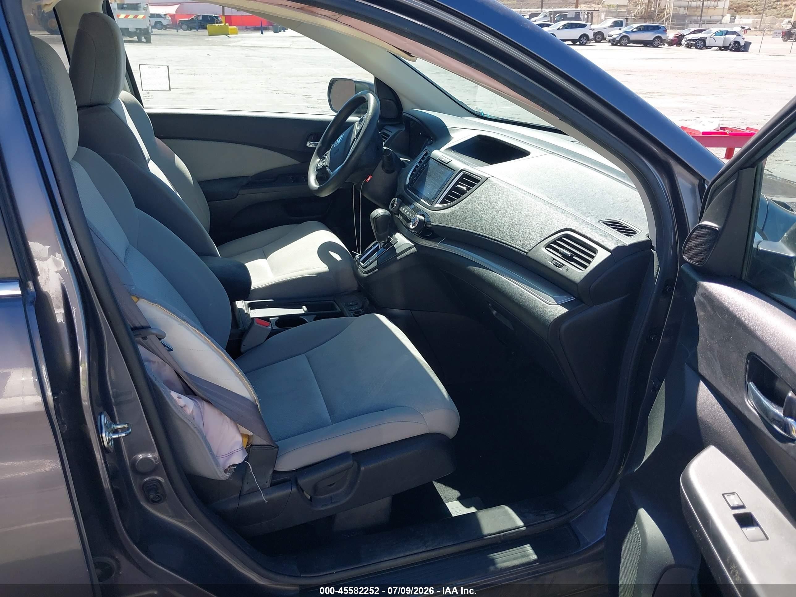 2015 Honda Cr-v Ex Gray vin: 2HKRM3H5XFH506847