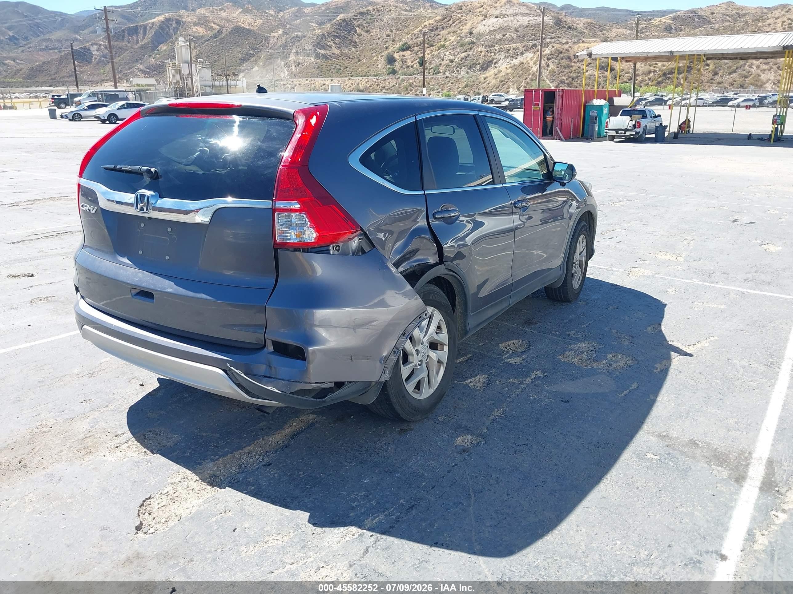 2015 Honda Cr-v Ex Gray vin: 2HKRM3H5XFH506847