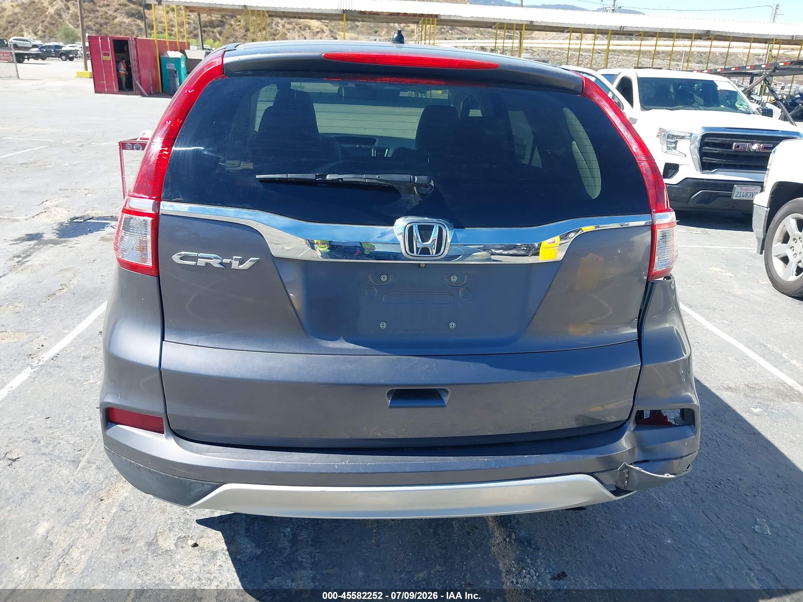 2015 Honda Cr-v Ex Gray vin: 2HKRM3H5XFH506847