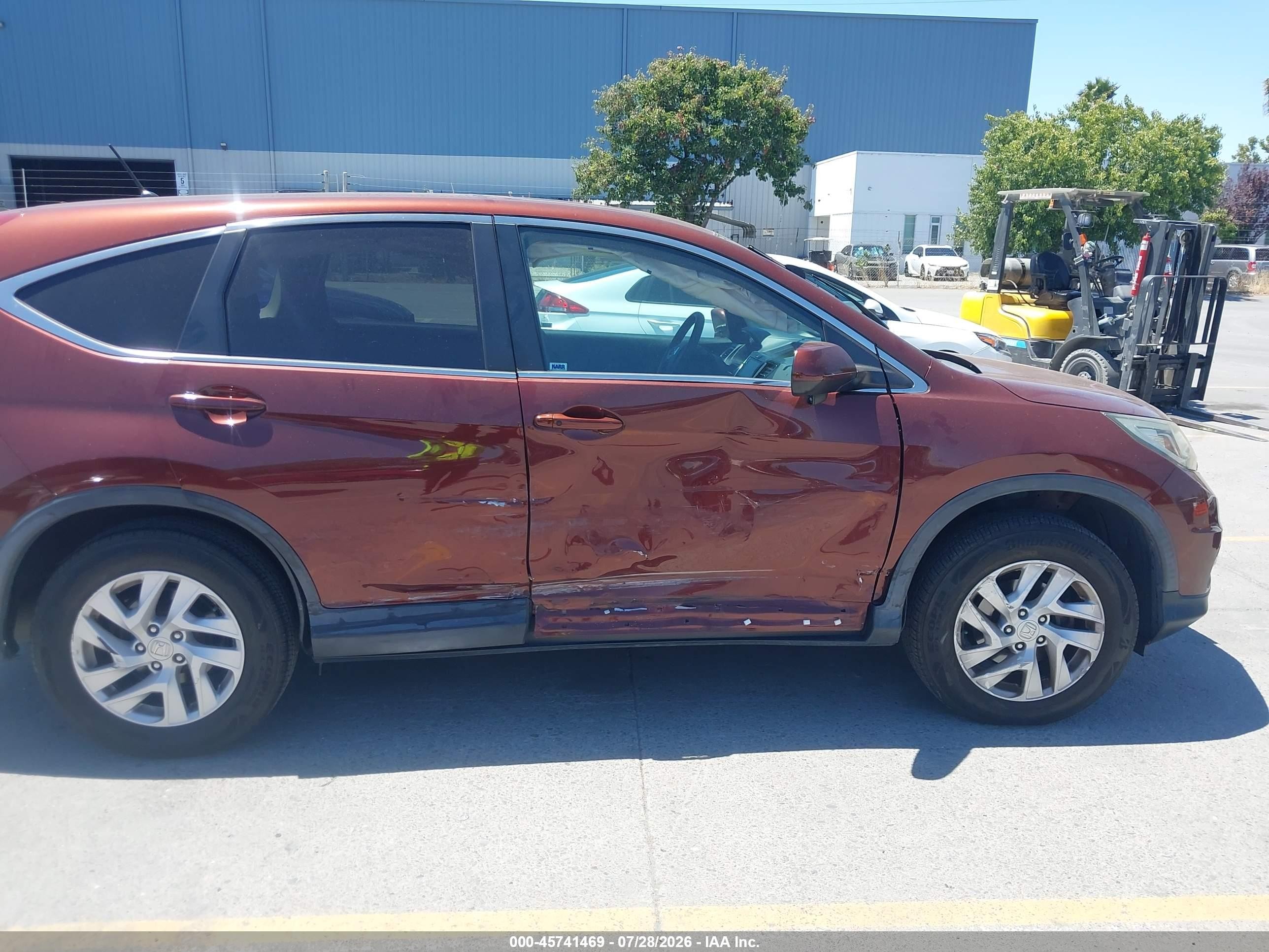 2015 Honda Cr-v Ex Burgundy vin: 2HKRM3H5XFH507853
