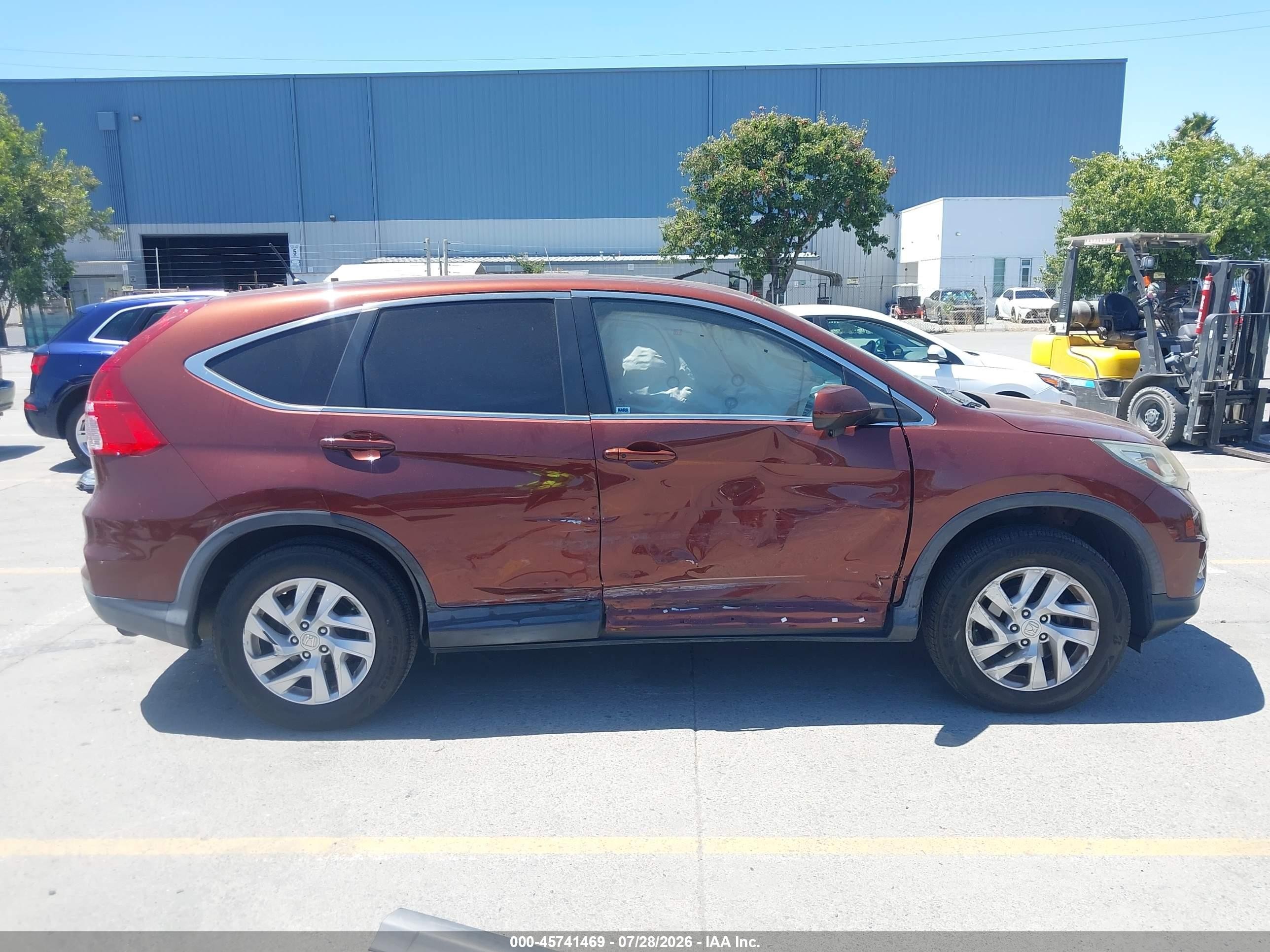 2015 Honda Cr-v Ex Burgundy vin: 2HKRM3H5XFH507853