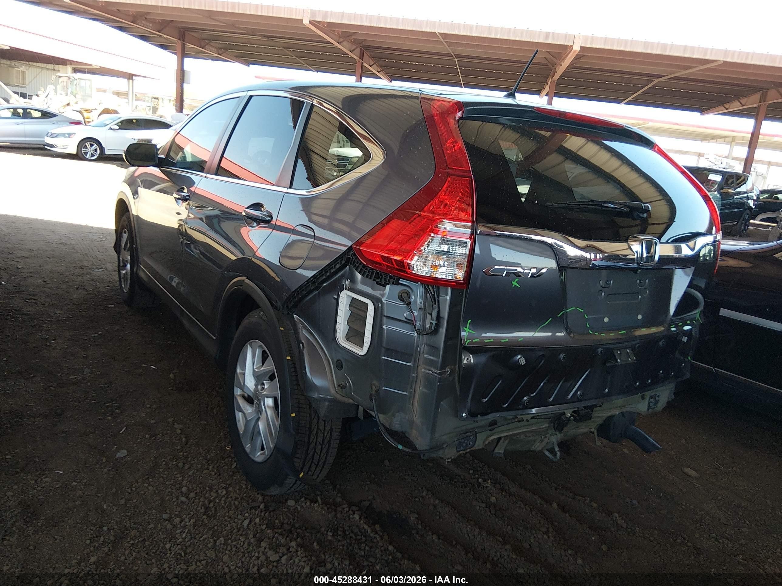2015 Honda Cr-v Ex Серый vin: 2HKRM3H5XFH532008