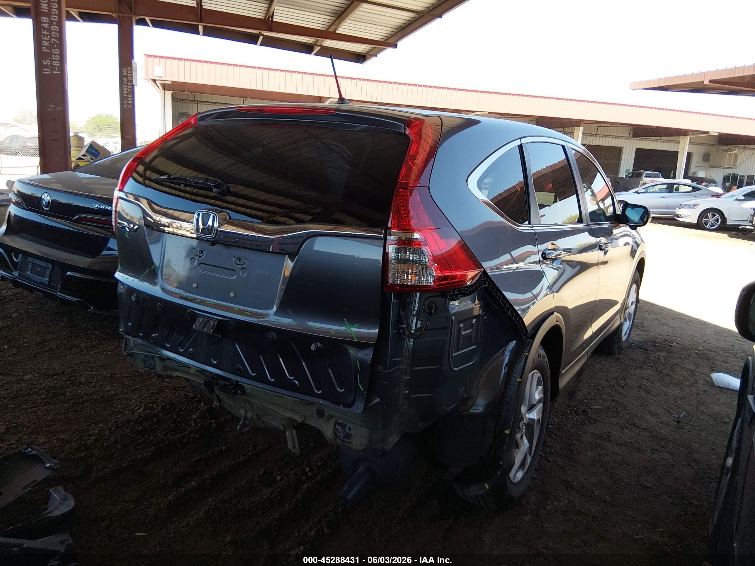2015 Honda Cr-v Ex Серый vin: 2HKRM3H5XFH532008