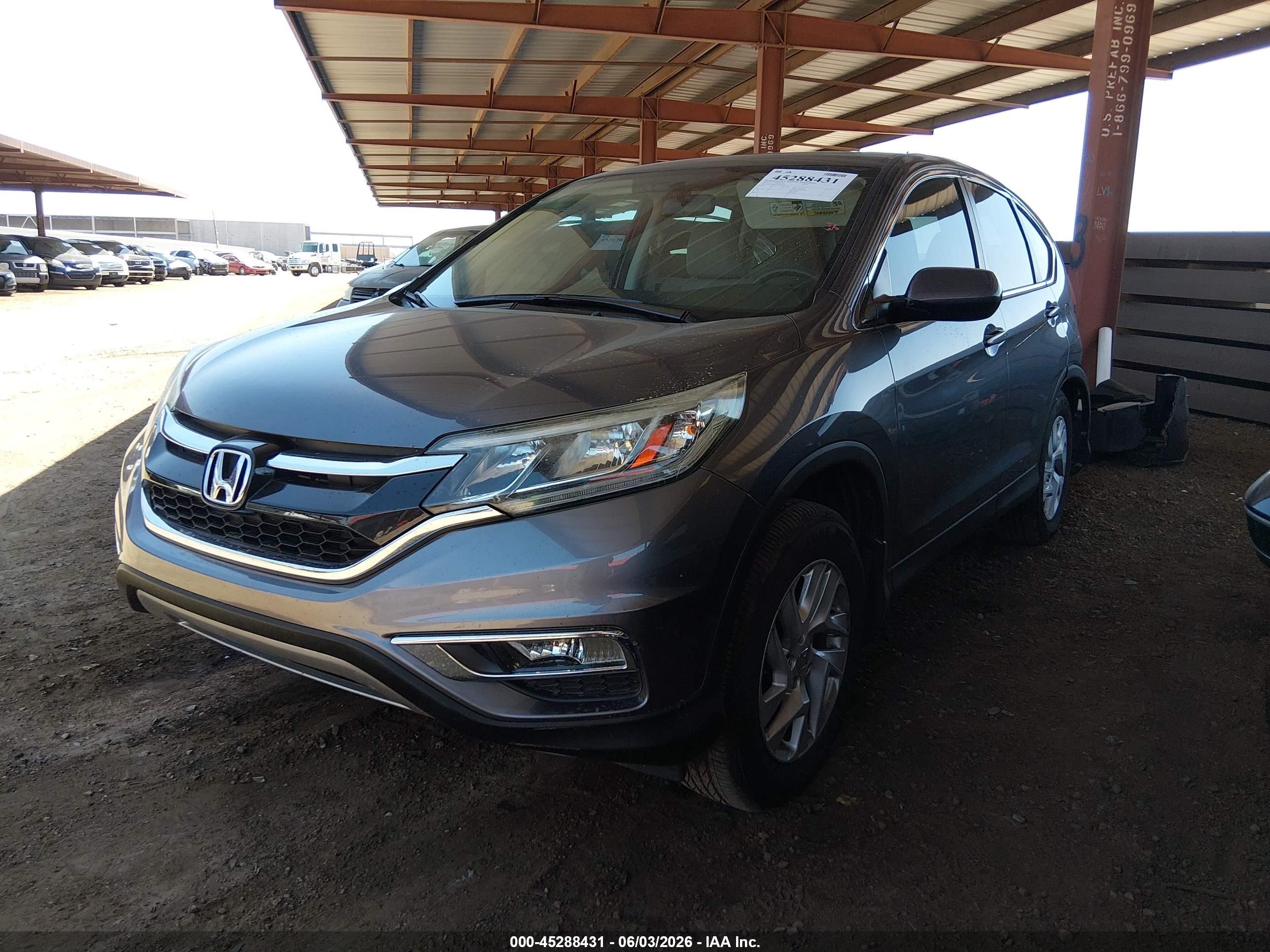 2015 Honda Cr-v Ex Серый vin: 2HKRM3H5XFH532008