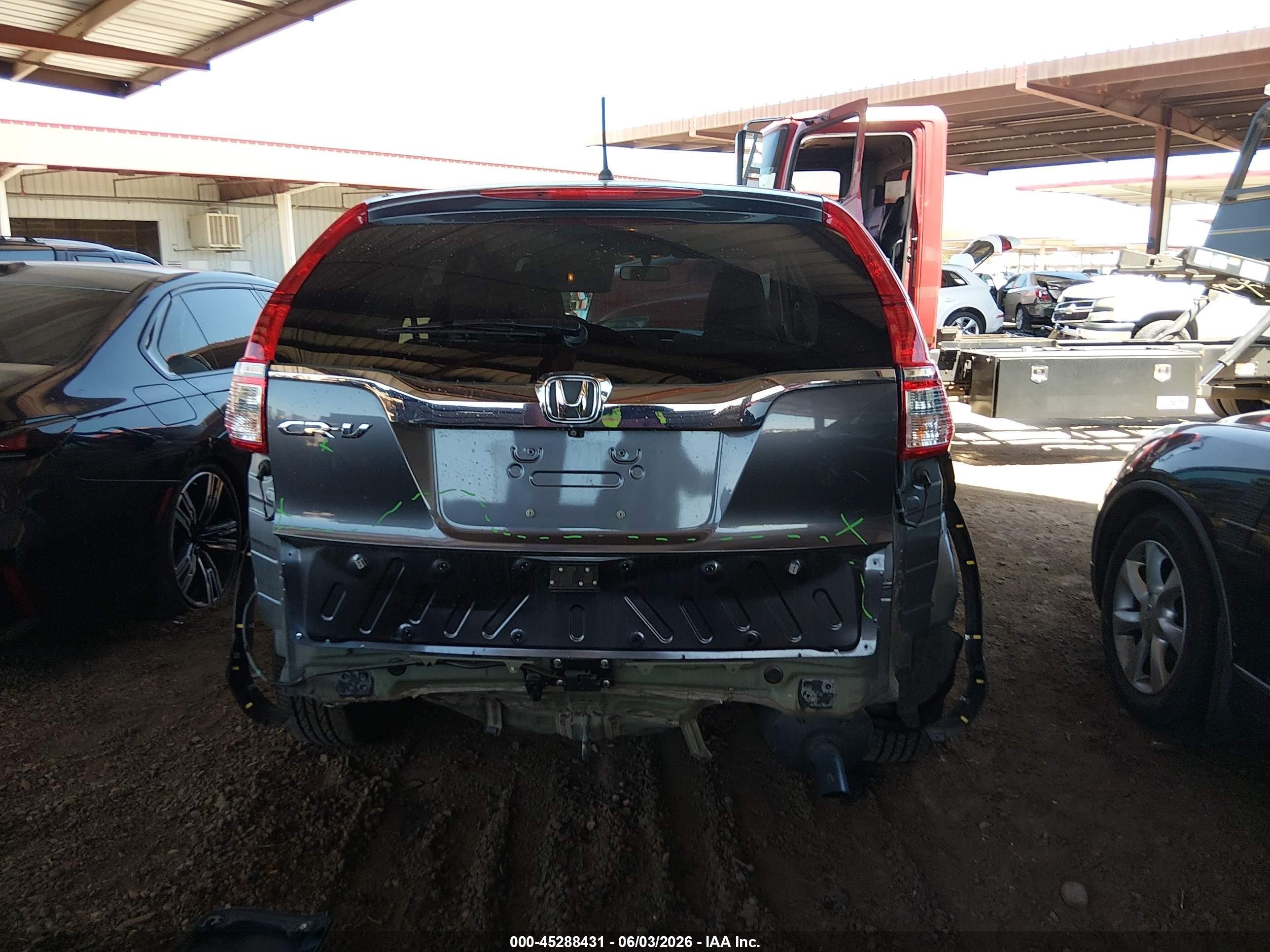 2015 Honda Cr-v Ex Серый vin: 2HKRM3H5XFH532008