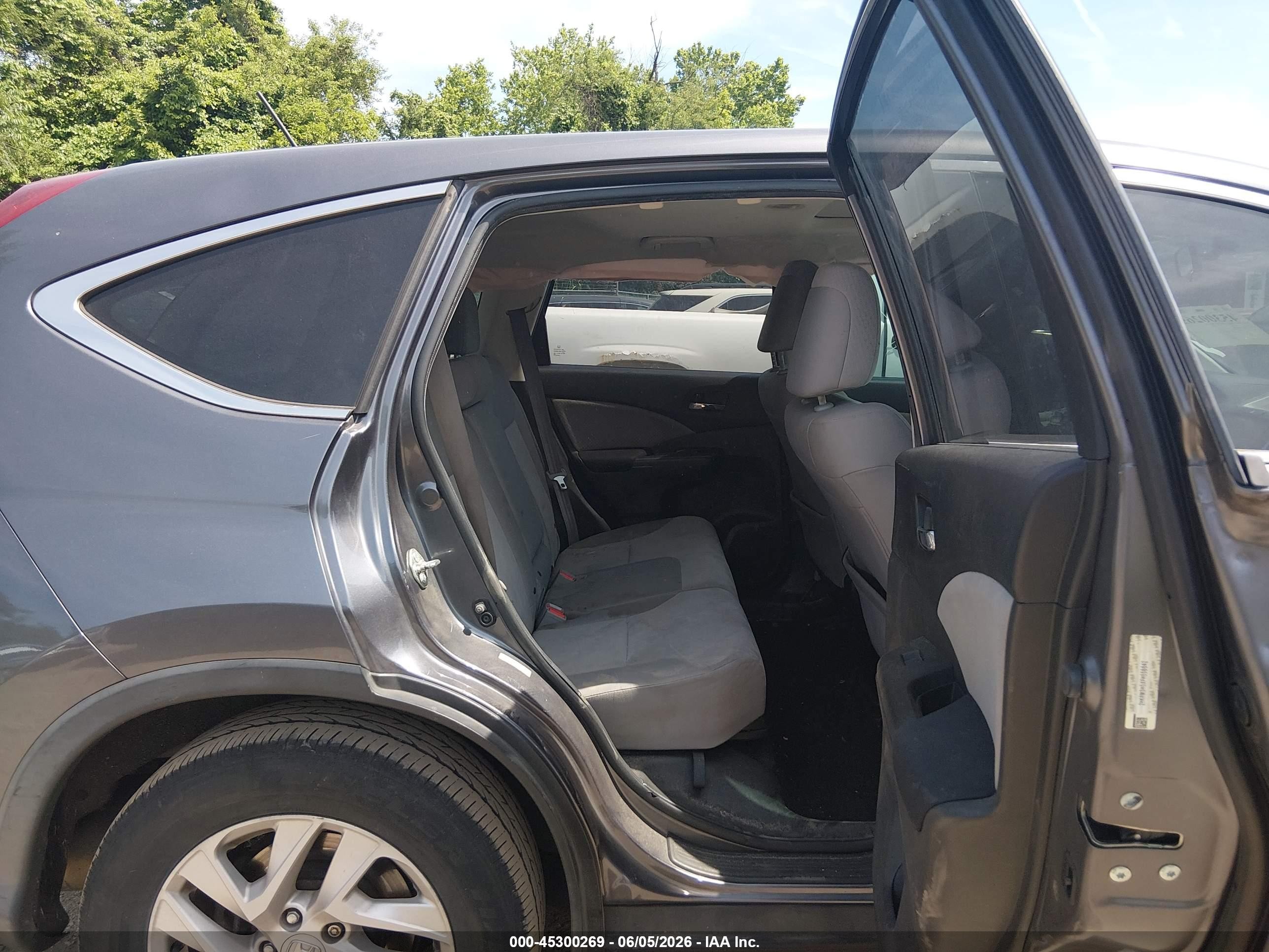 2015 Honda Cr-v Ex Gray vin: 2HKRM3H5XFH558642