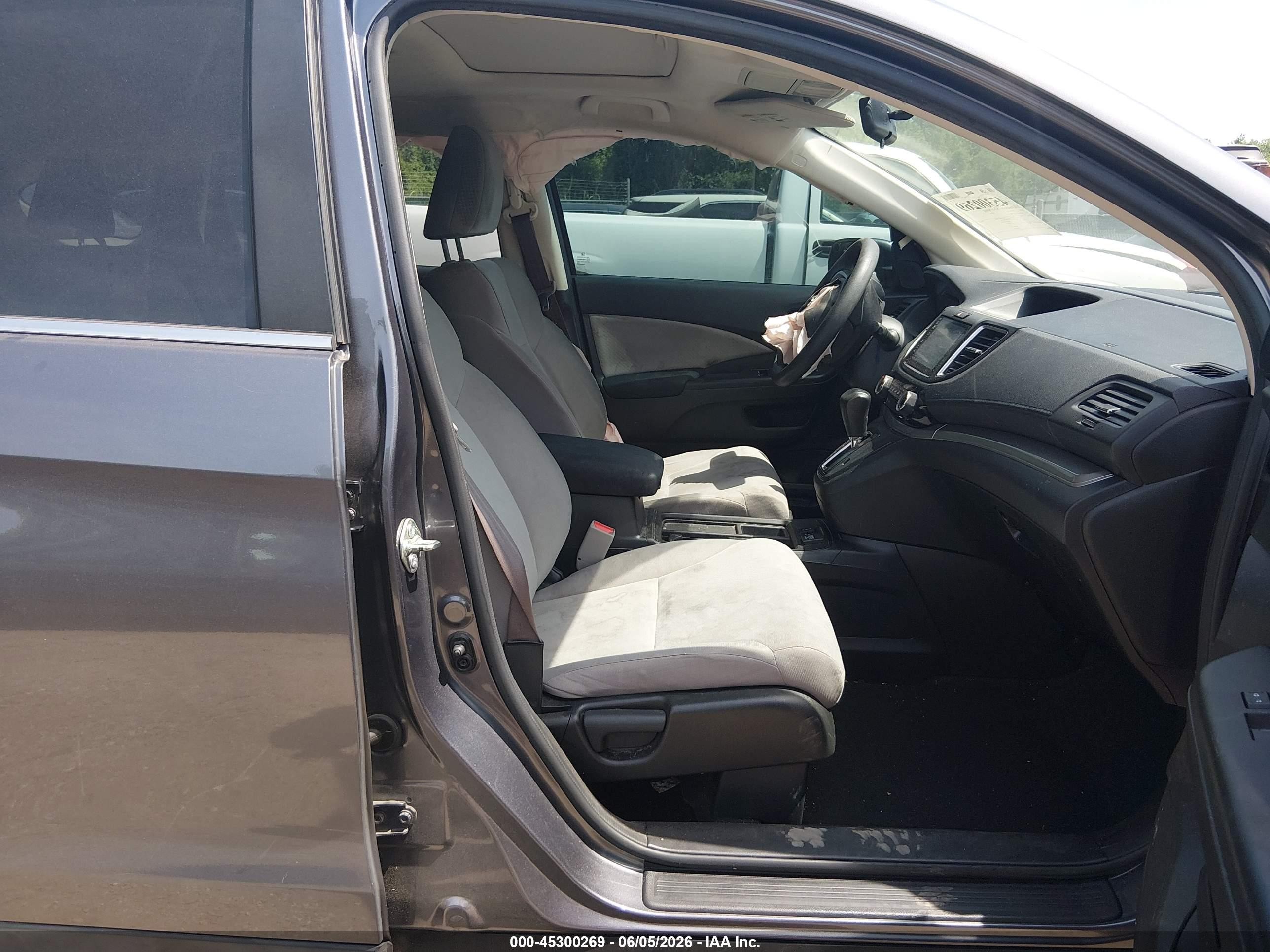 2015 Honda Cr-v Ex Gray vin: 2HKRM3H5XFH558642