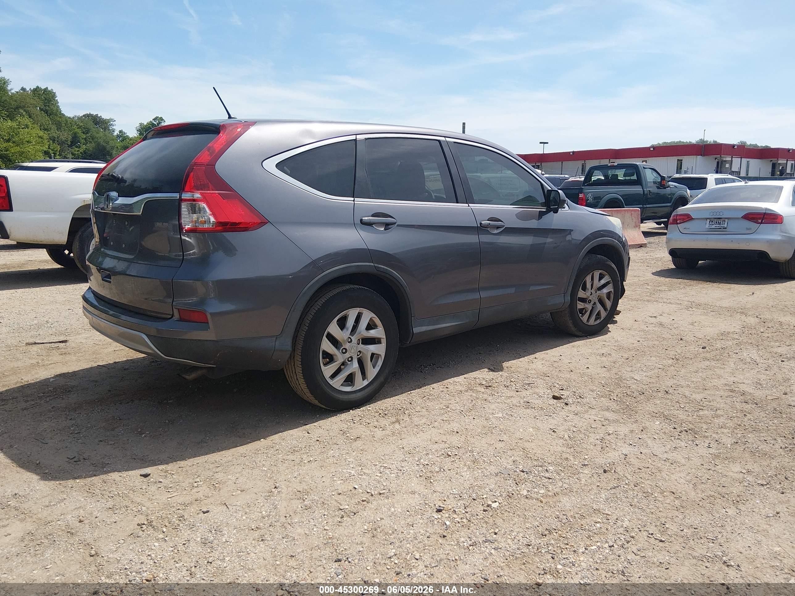 2015 Honda Cr-v Ex Gray vin: 2HKRM3H5XFH558642