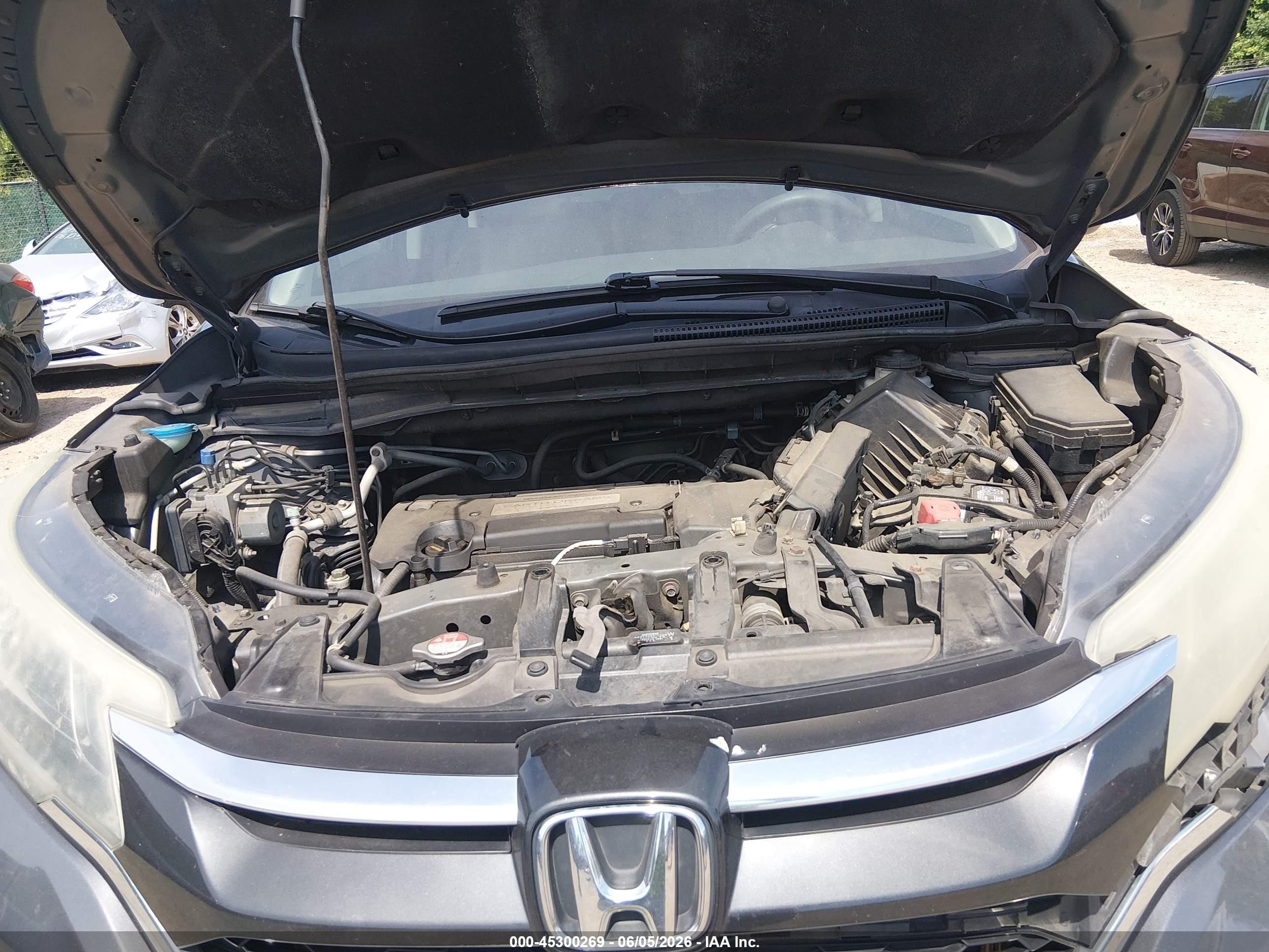 2015 Honda Cr-v Ex Gray vin: 2HKRM3H5XFH558642