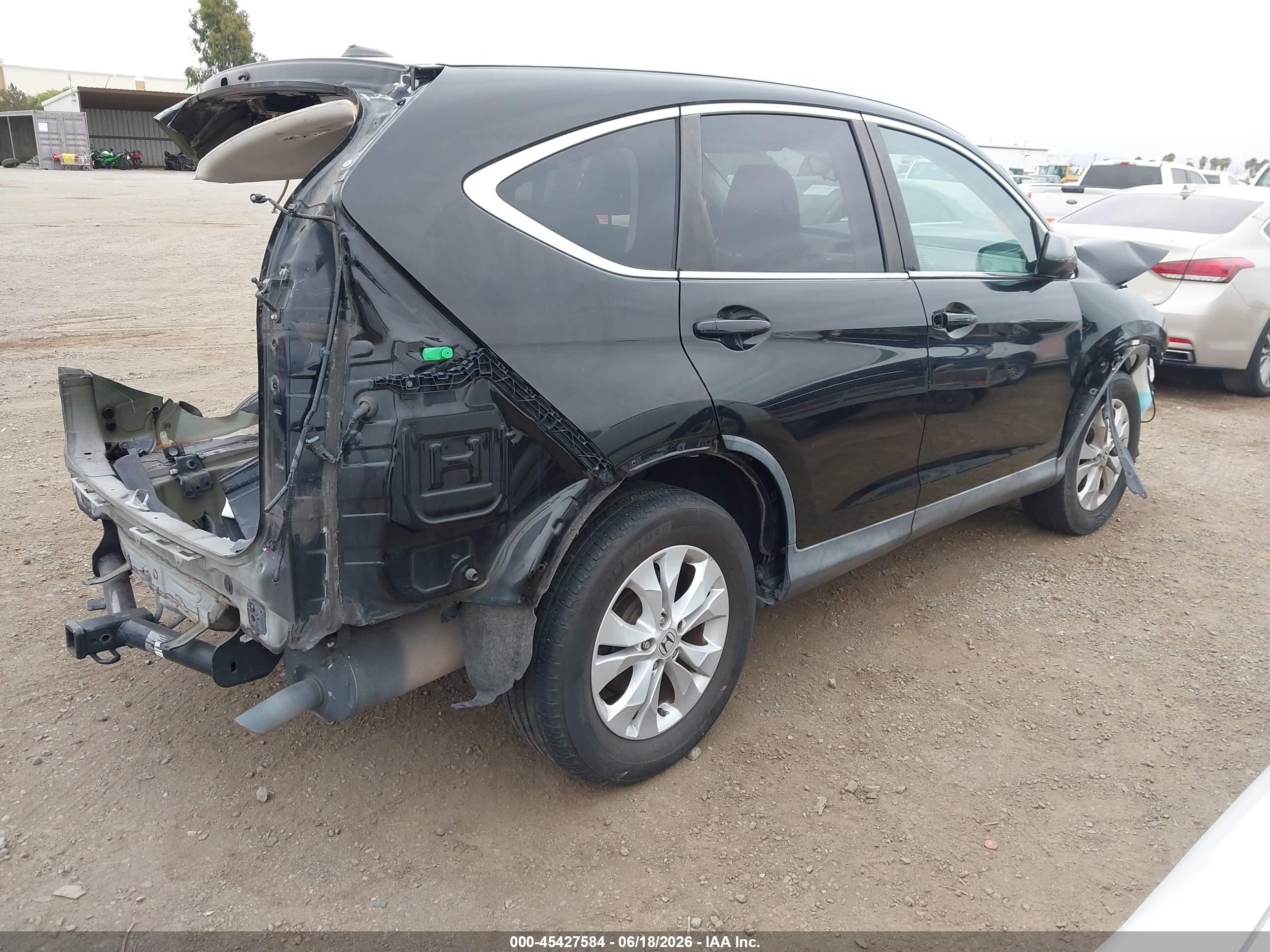 2012 Honda Cr-v Ex-l Черный vin: 2HKRM3H70CH504621