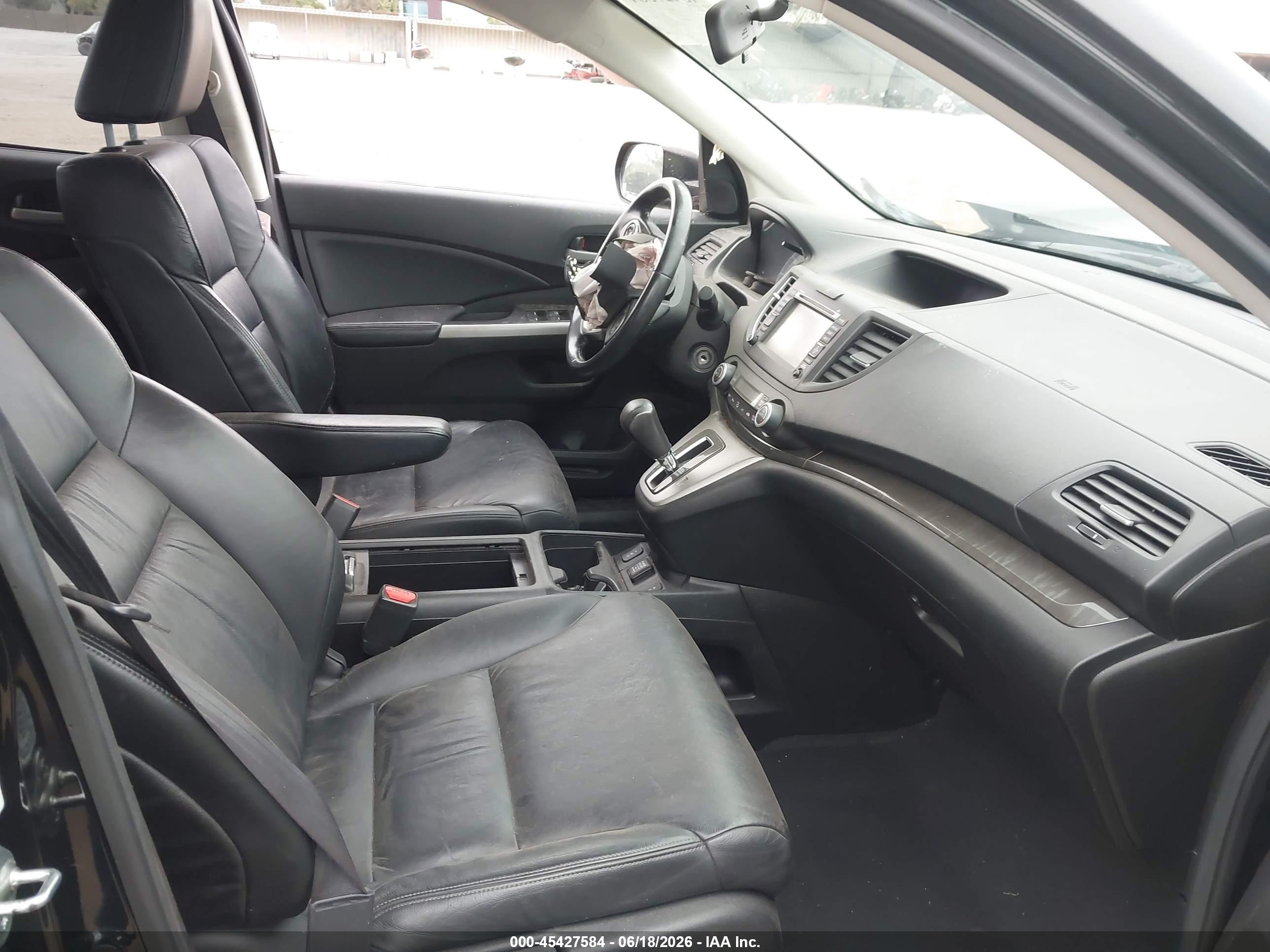 2012 Honda Cr-v Ex-l Черный vin: 2HKRM3H70CH504621