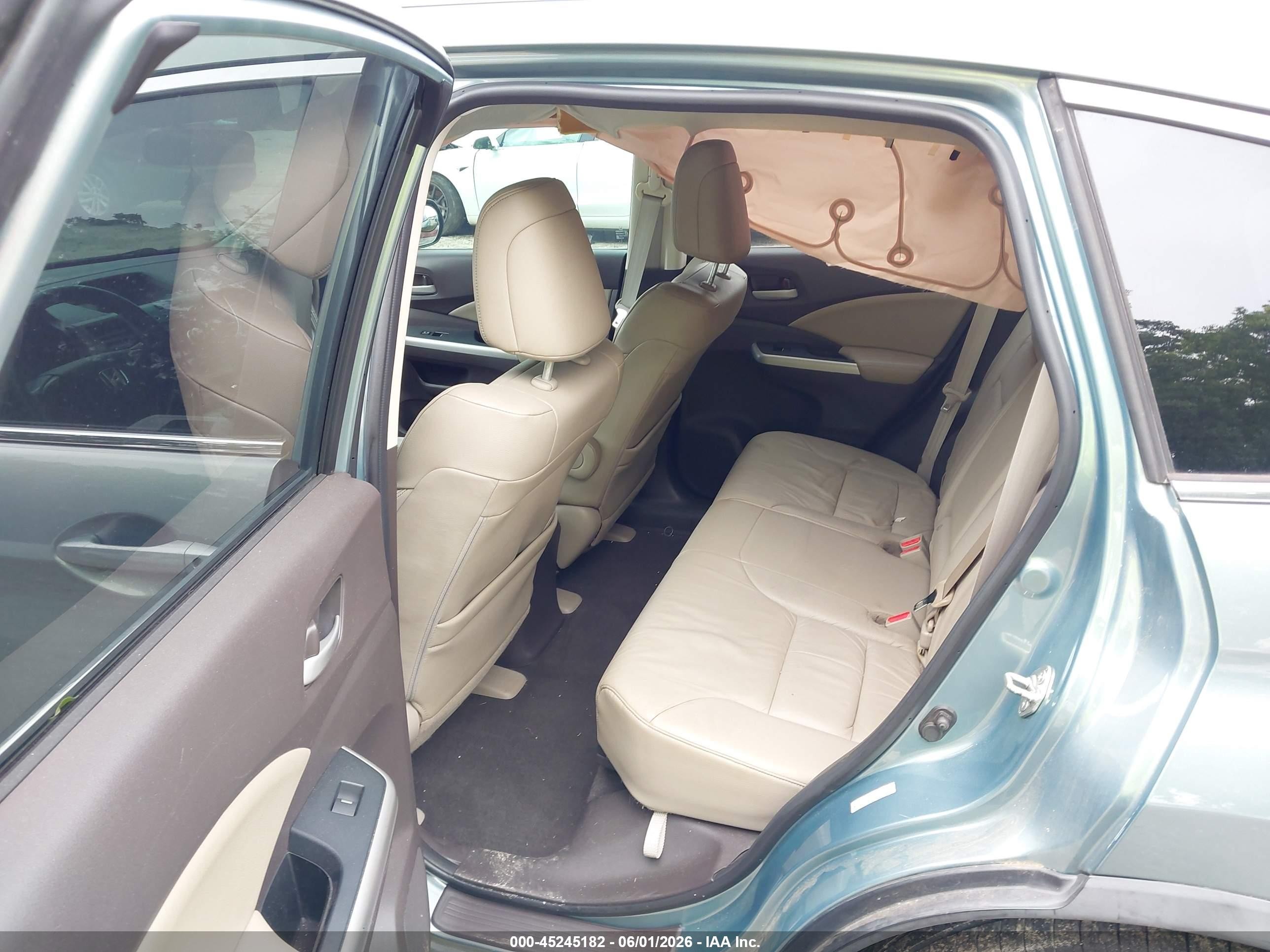 2012 Honda Cr-v Ex-l Зеленый vin: 2HKRM3H70CH510550