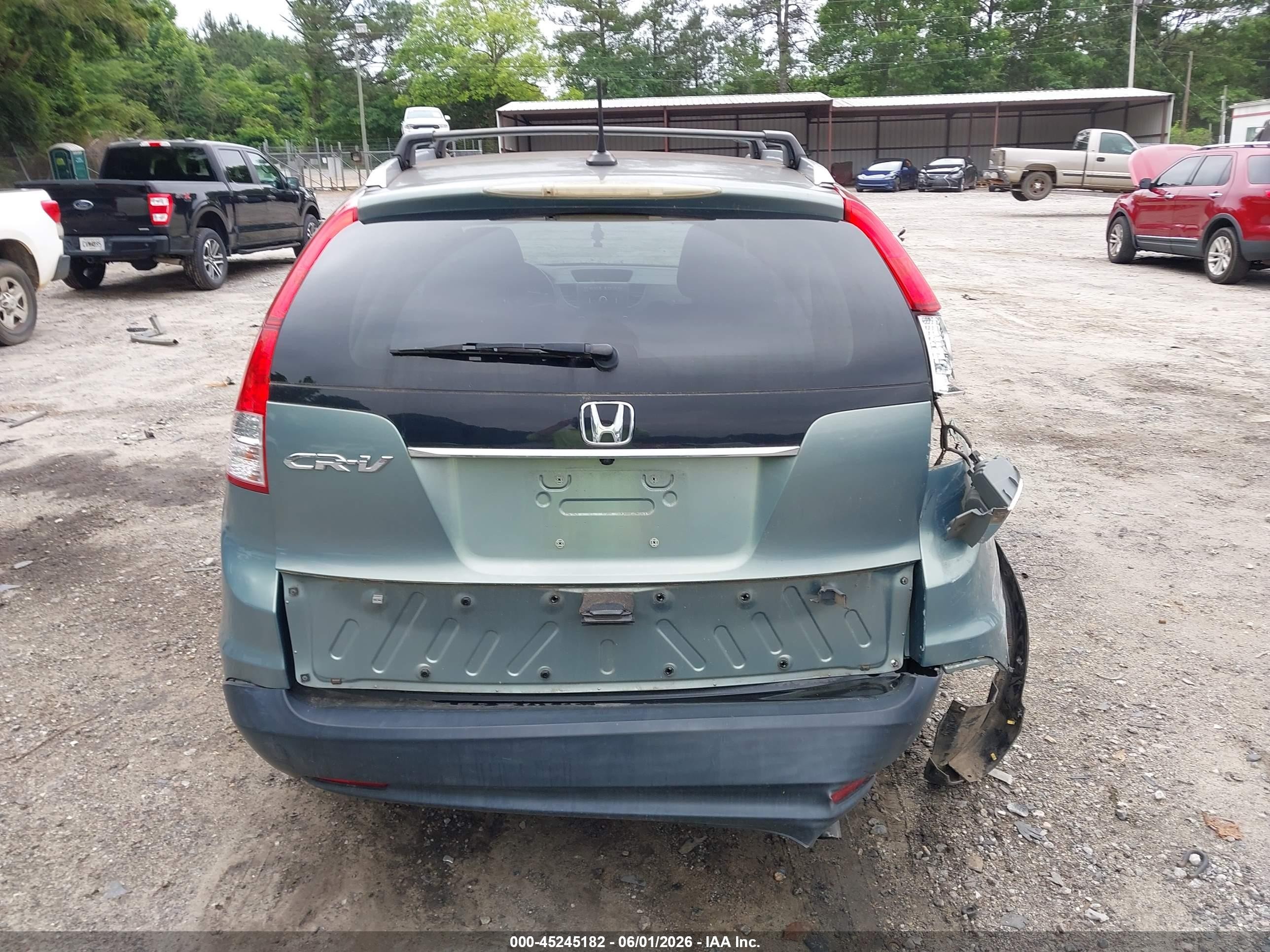 2012 Honda Cr-v Ex-l Зеленый vin: 2HKRM3H70CH510550