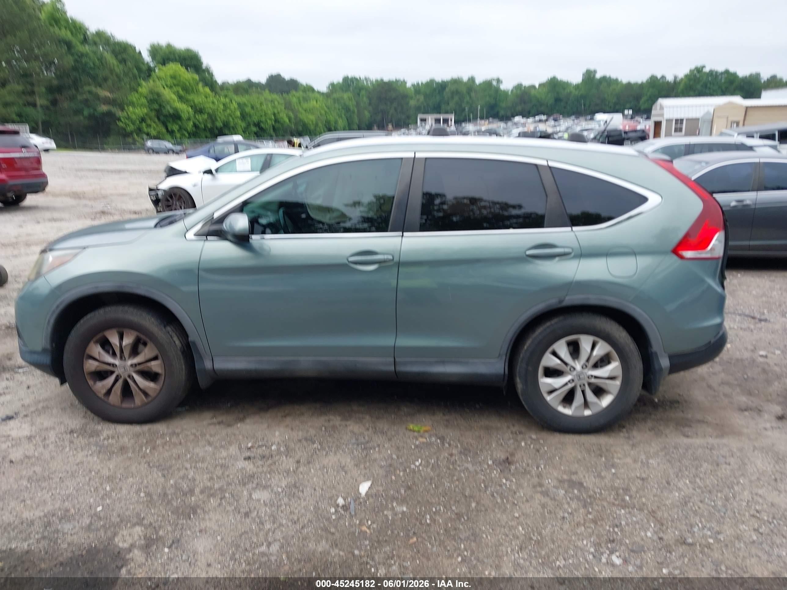 2012 Honda Cr-v Ex-l Зеленый vin: 2HKRM3H70CH510550