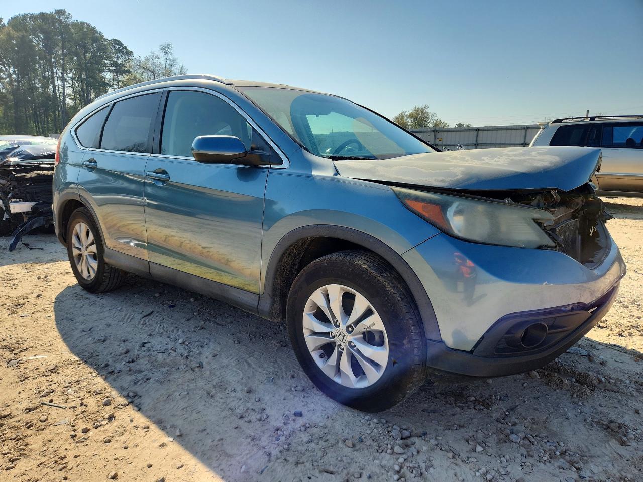 2013 Honda Cr-v Exl Turquoise vin: 2HKRM3H70DH522375