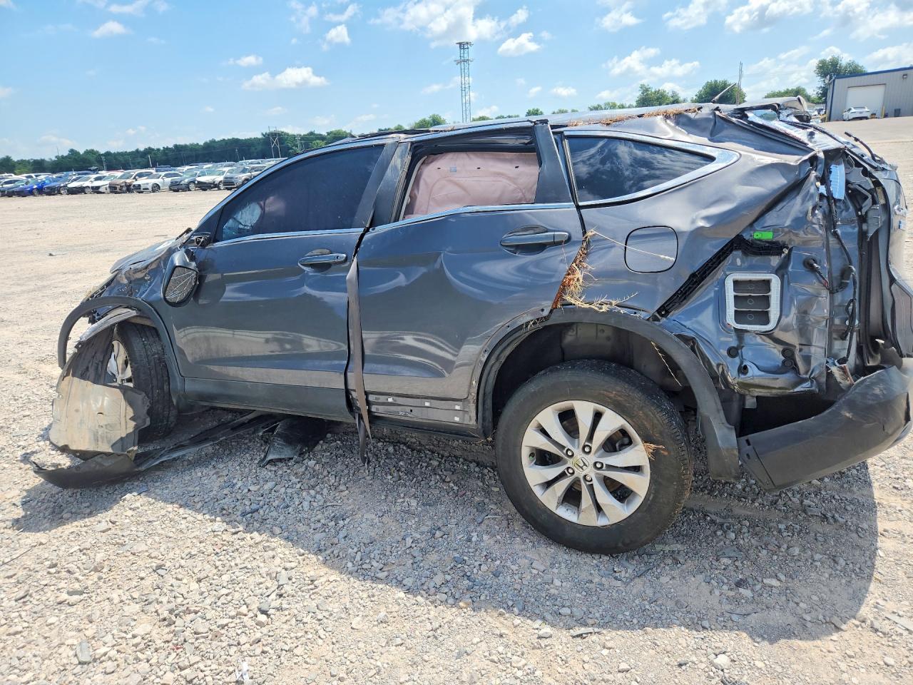 2014 Honda Cr-v Exl Gray vin: 2HKRM3H70EH526668