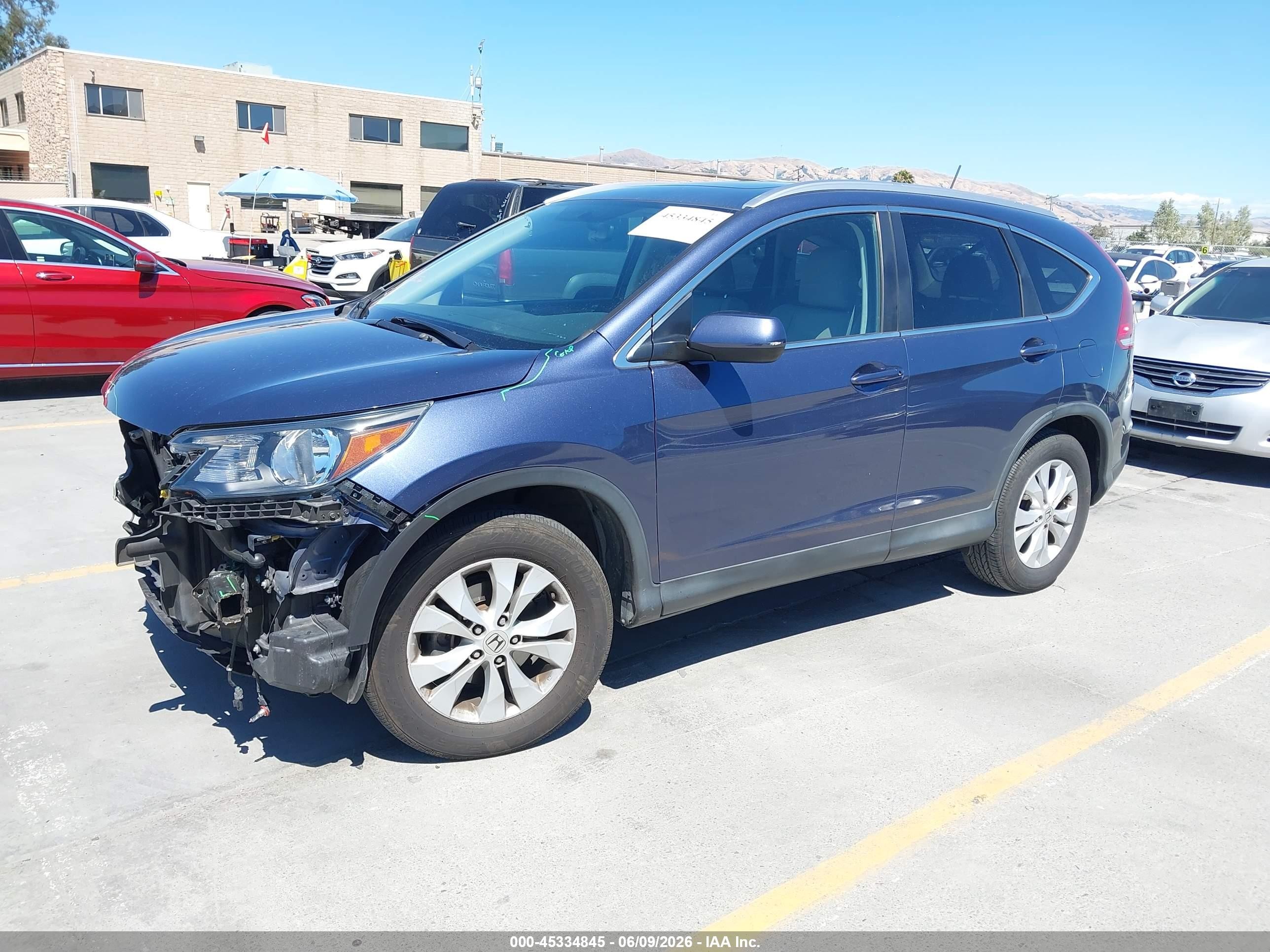 2014 Honda Cr-v Ex-l Gray vin: 2HKRM3H70EH558360