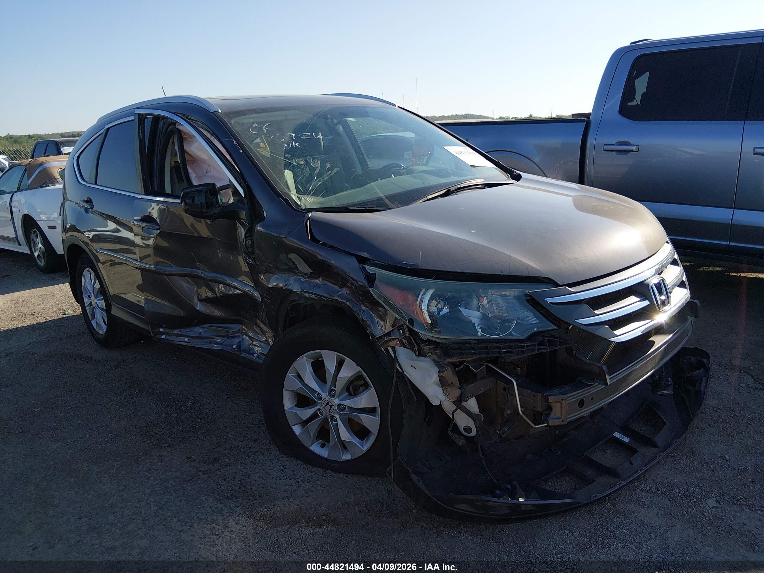 2014 Honda Cr-v Ex-l Gray vin: 2HKRM3H70EH562893