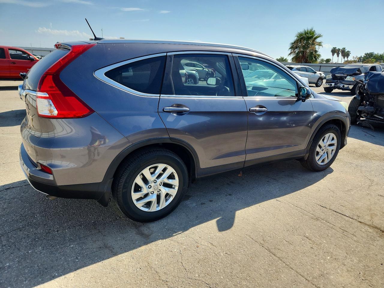 2015 Honda Cr-v Exl Gray vin: 2HKRM3H70FH503182