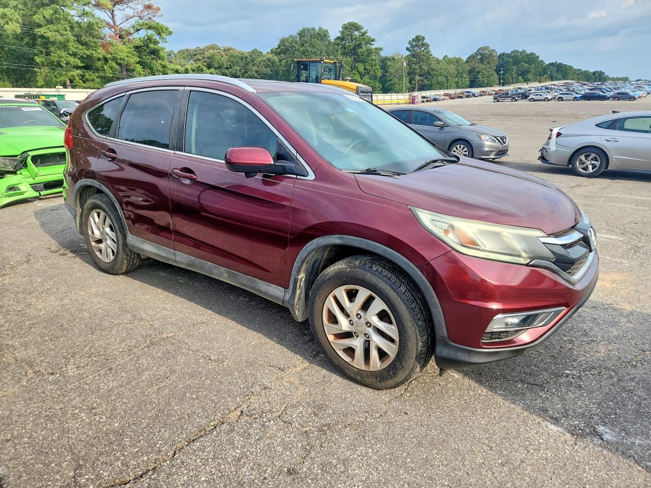 2015 Honda Cr-v Exl Burgundy vin: 2HKRM3H70FH507801