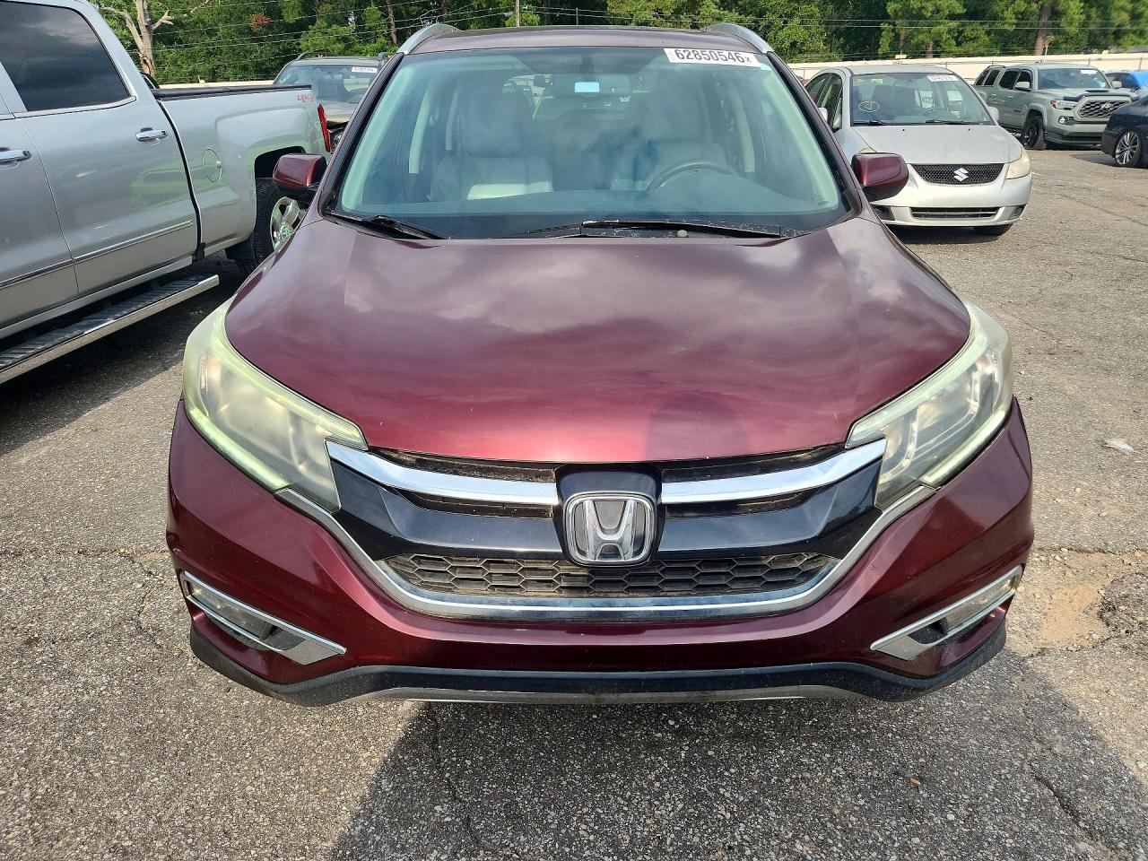 2015 Honda Cr-v Exl Burgundy vin: 2HKRM3H70FH507801