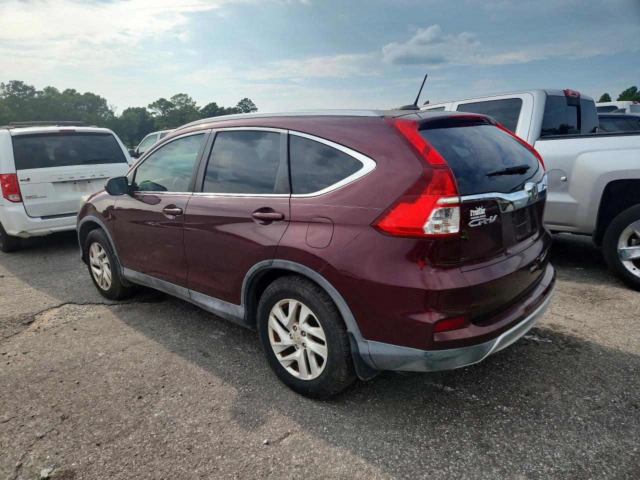 2015 Honda Cr-v Exl Burgundy vin: 2HKRM3H70FH507801
