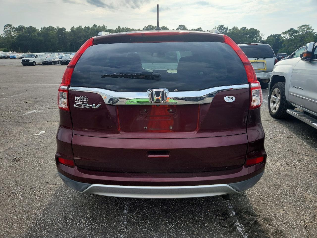 2015 Honda Cr-v Exl Burgundy vin: 2HKRM3H70FH507801