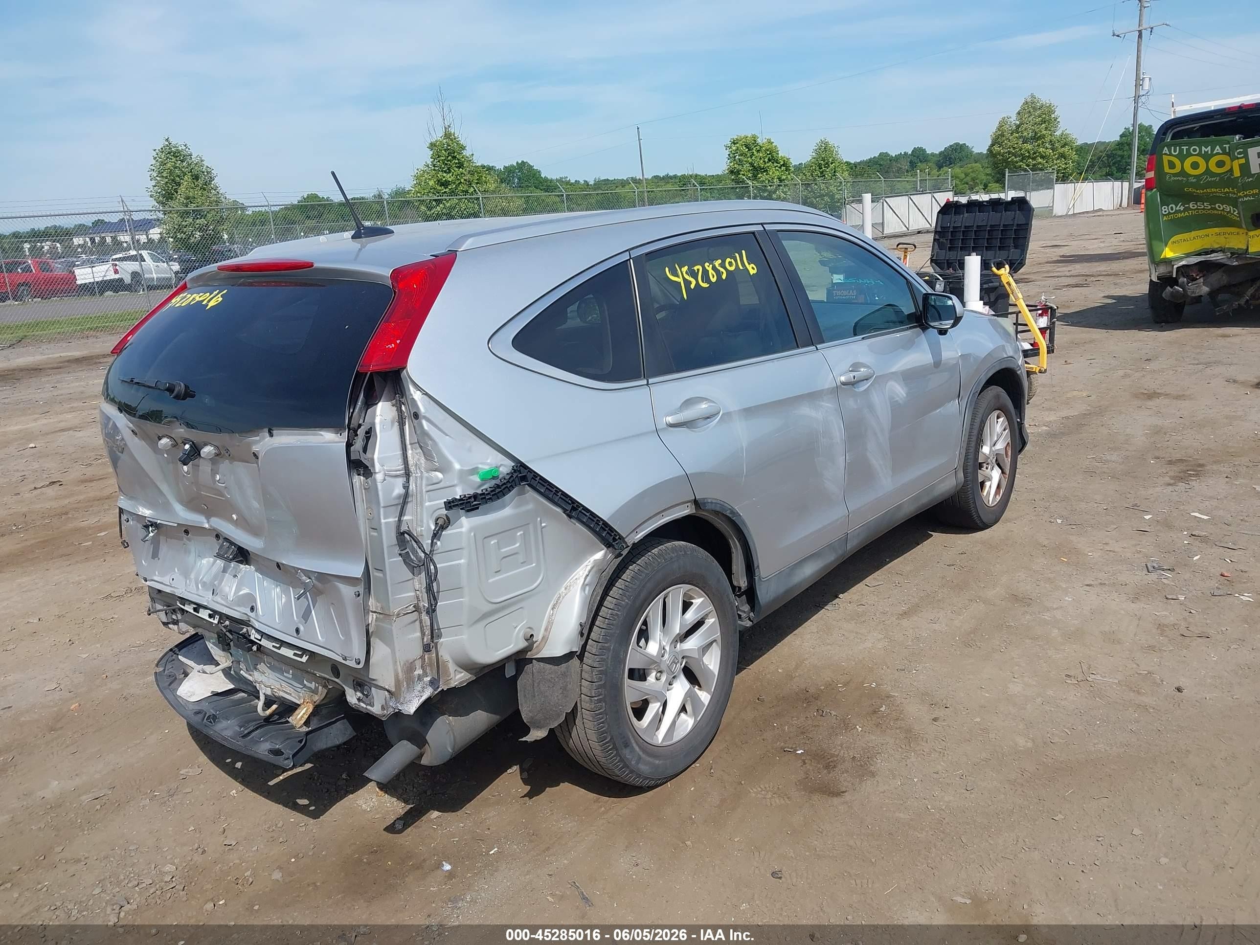 2015 Honda Cr-v Ex-l Silver vin: 2HKRM3H70FH518149