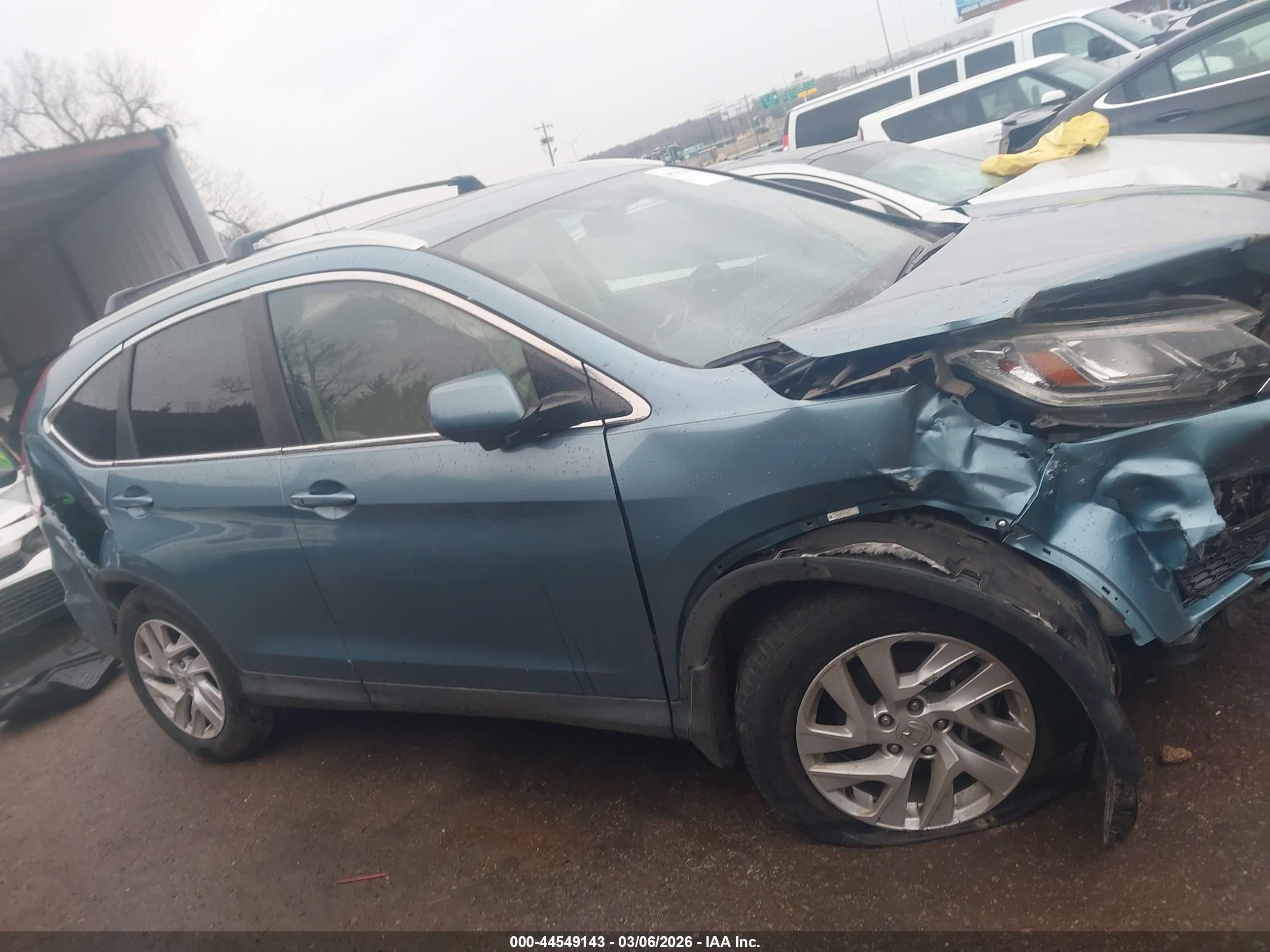 2015 Honda Cr-v Ex-l Blue vin: 2HKRM3H70FH520578