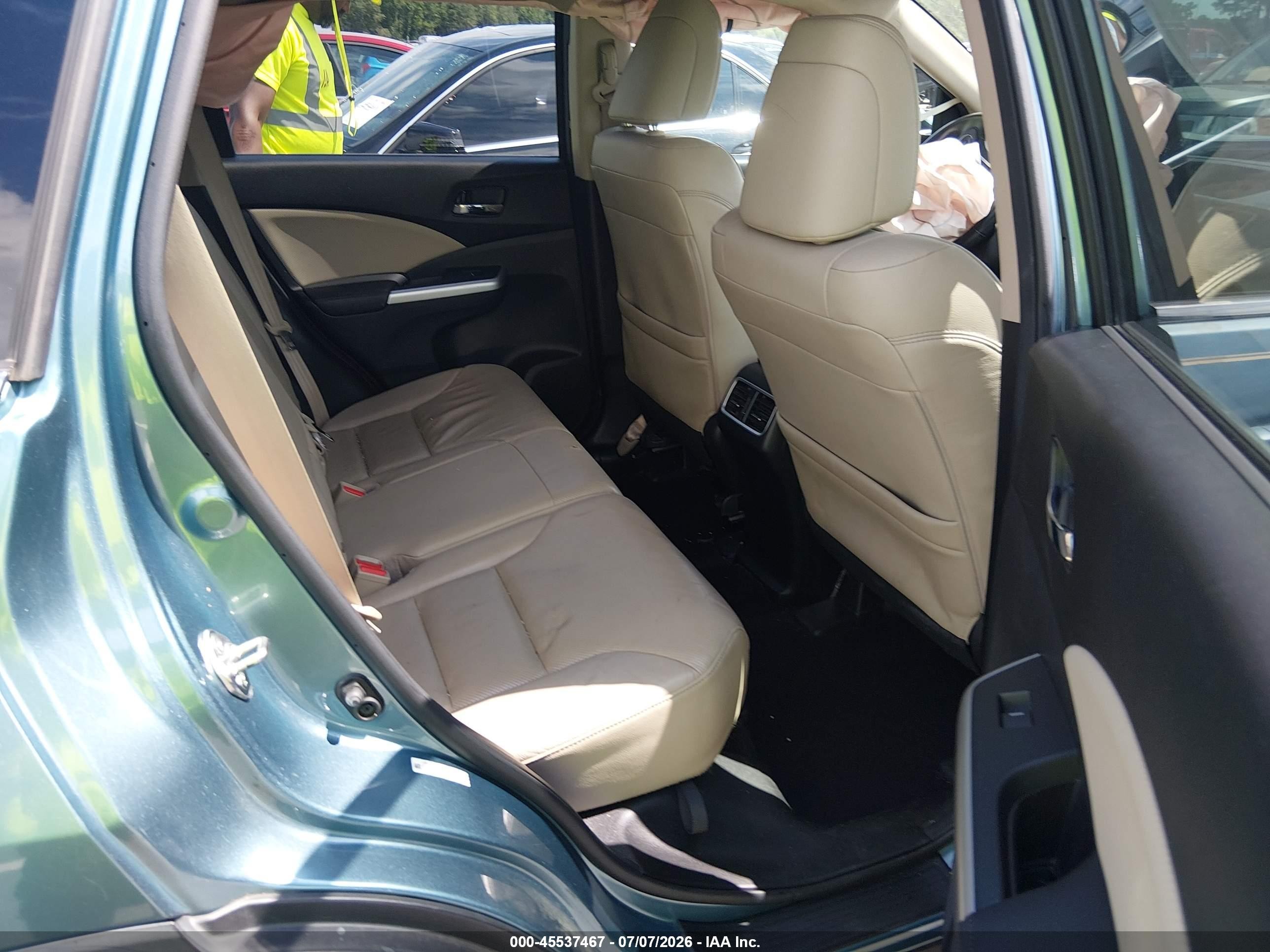 2015 Honda Cr-v Ex-l Blue vin: 2HKRM3H70FH533427
