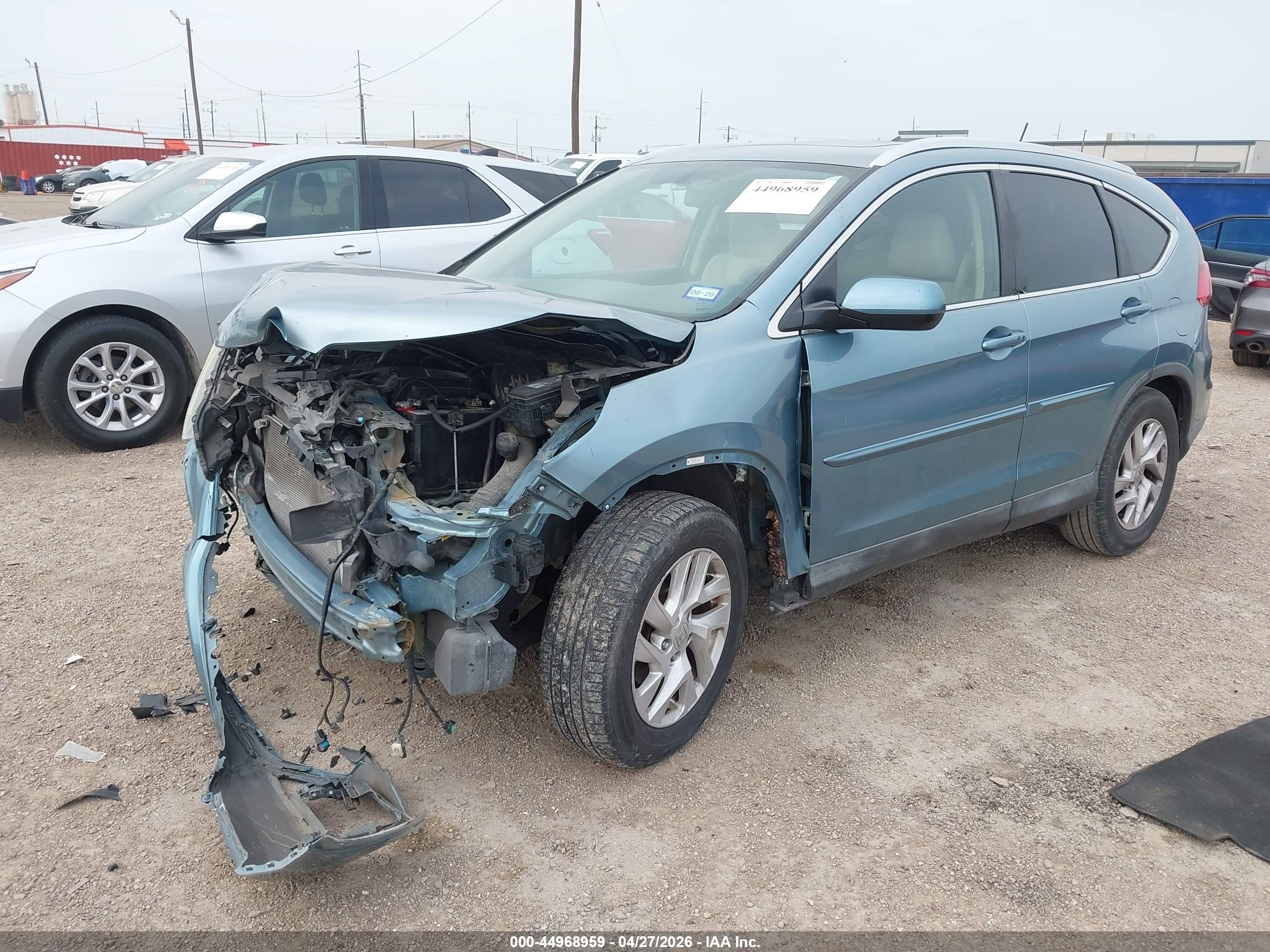2015 Honda Cr-v Ex-l Синий vin: 2HKRM3H70FH535260