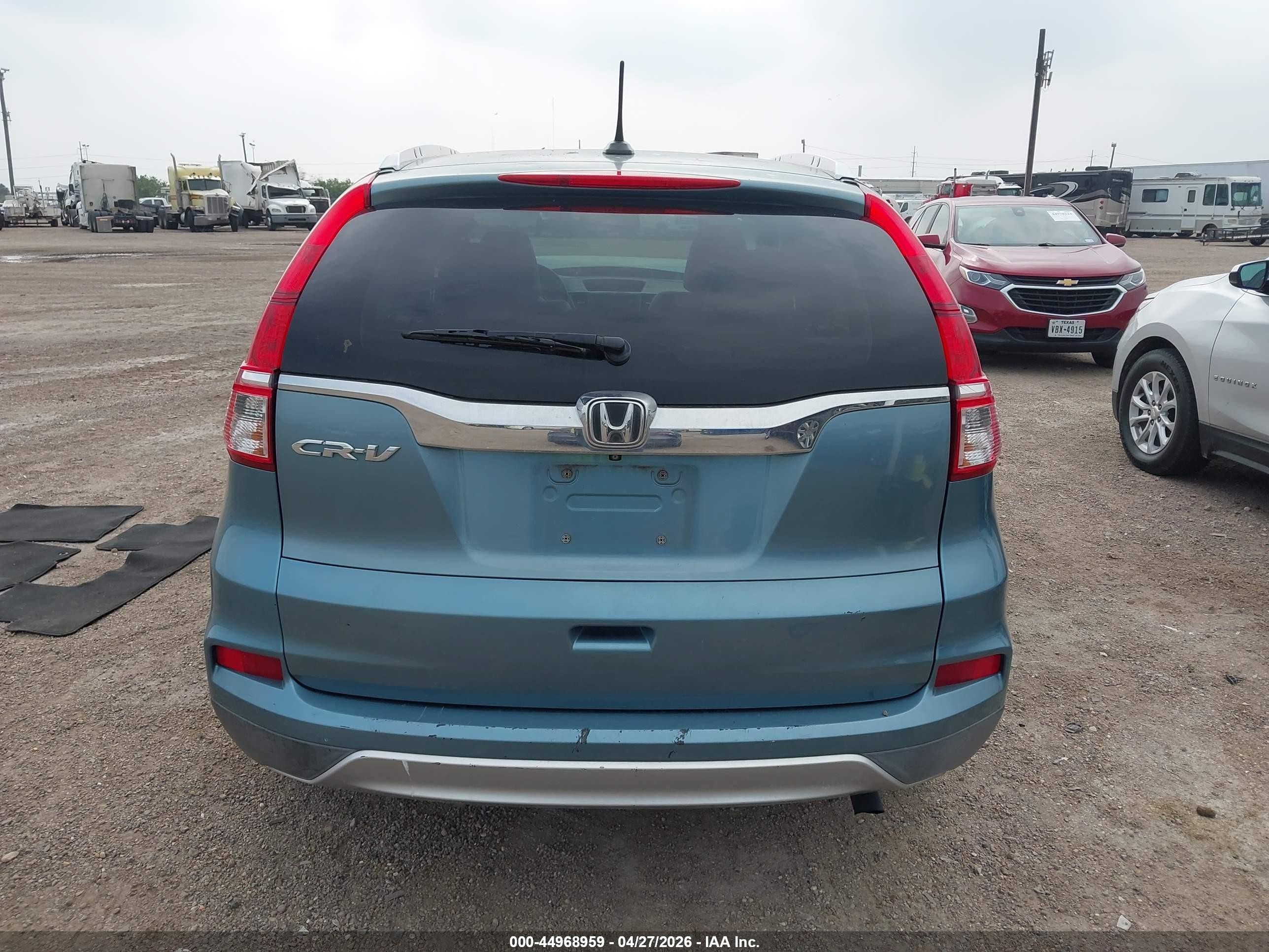 2015 Honda Cr-v Ex-l Синий vin: 2HKRM3H70FH535260