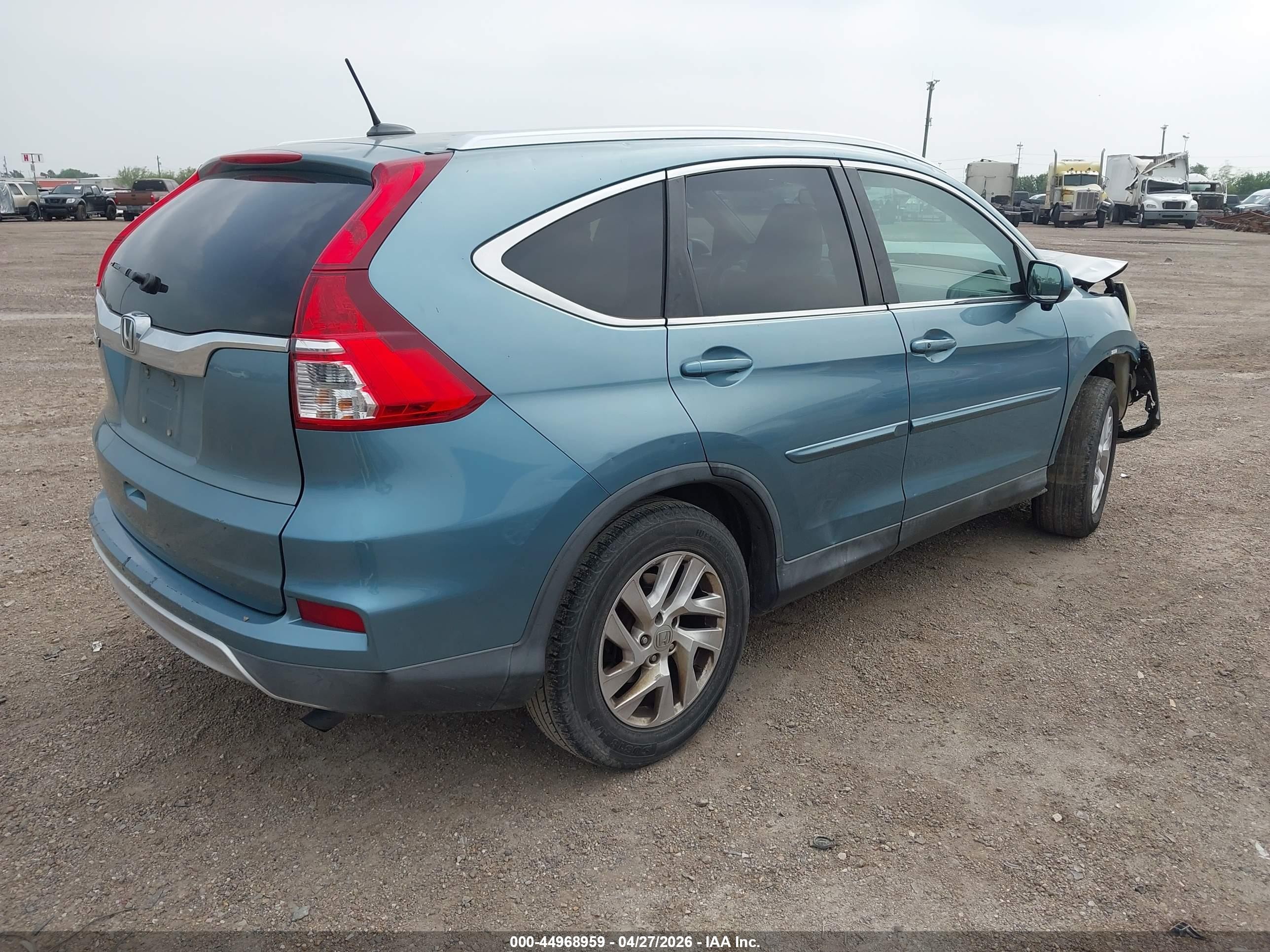 2015 Honda Cr-v Ex-l Синий vin: 2HKRM3H70FH535260