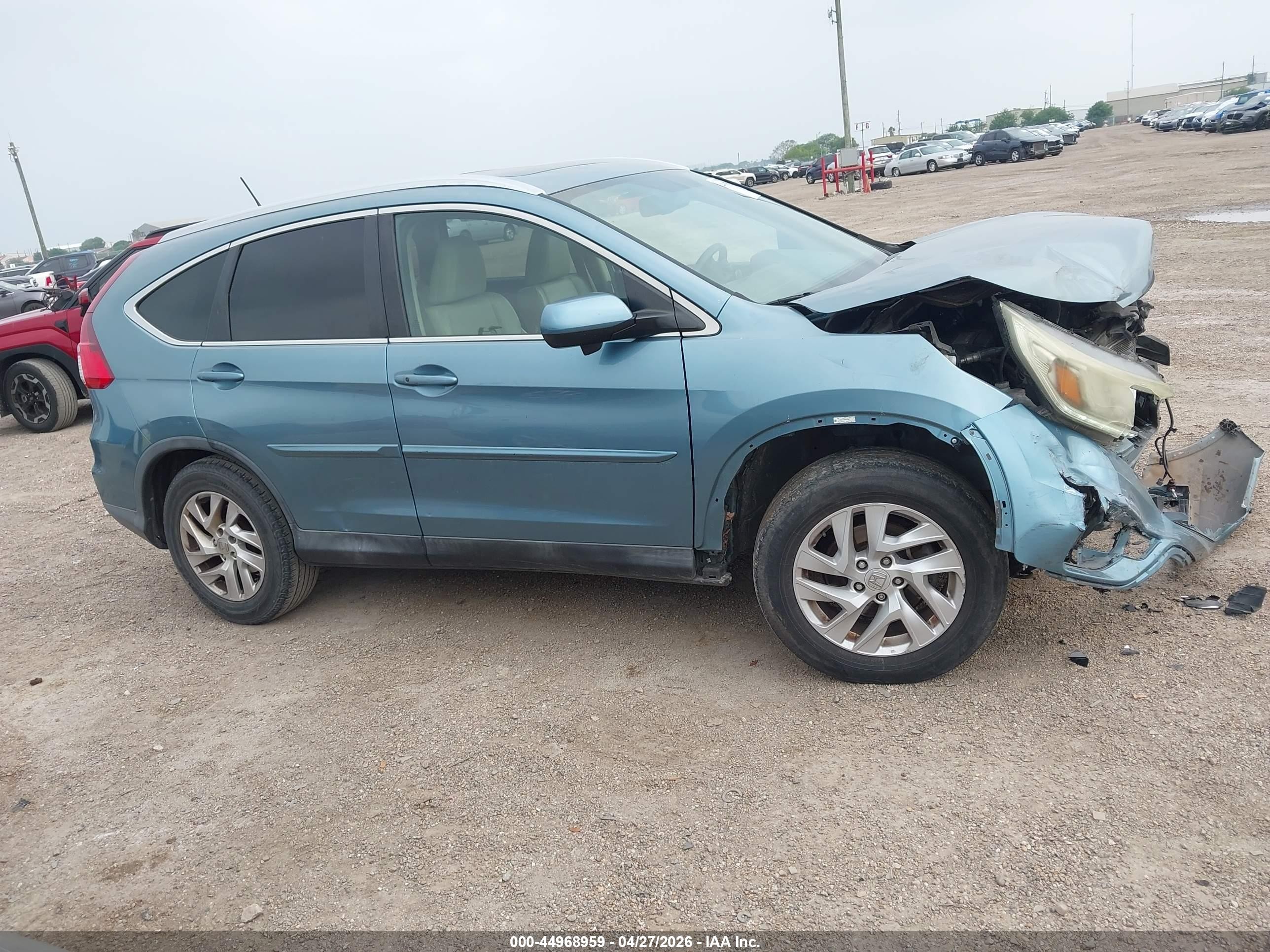 2015 Honda Cr-v Ex-l Синий vin: 2HKRM3H70FH535260