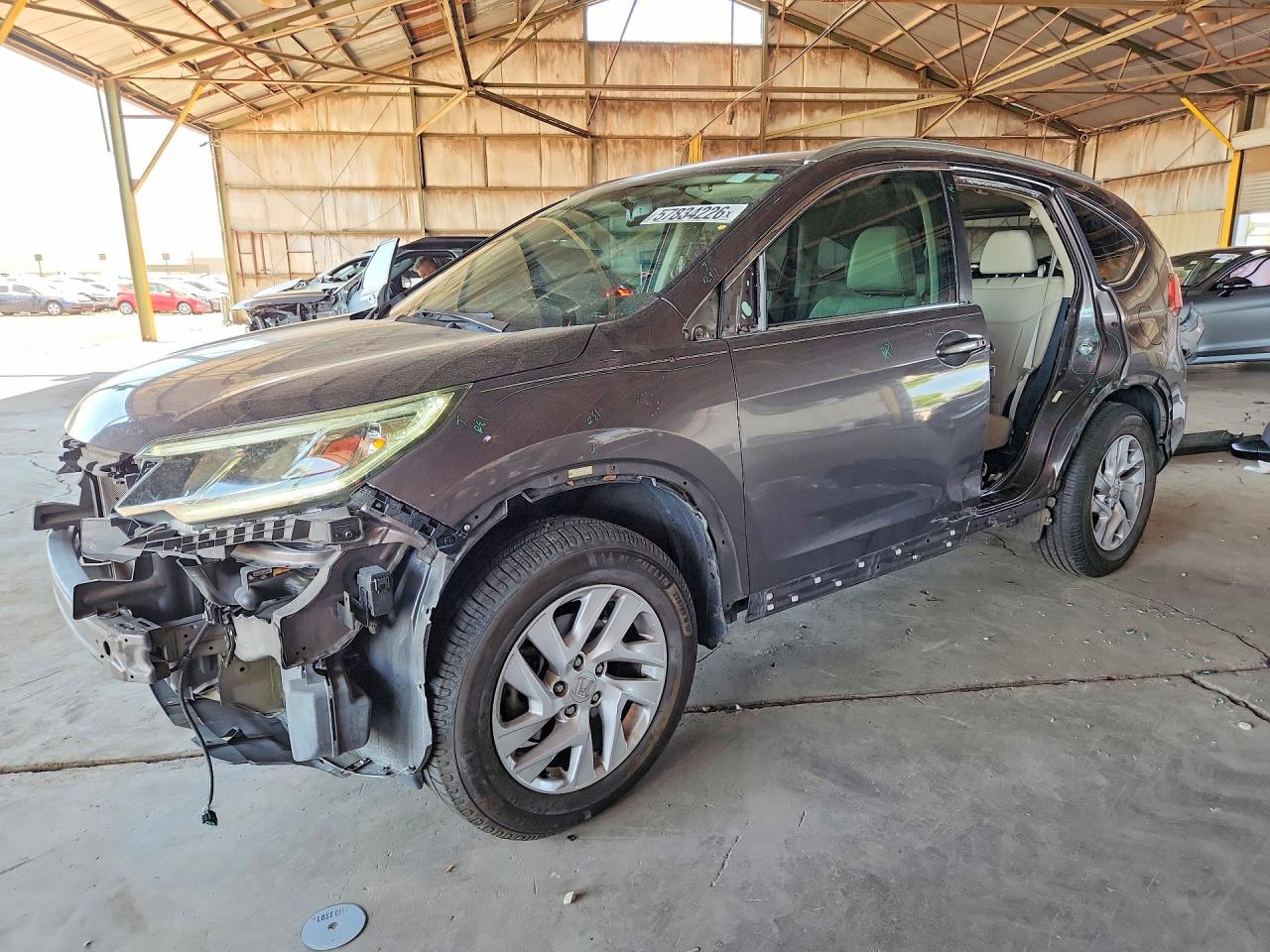 2015 Honda Cr -v Gray vin: 2HKRM3H70FH557209
