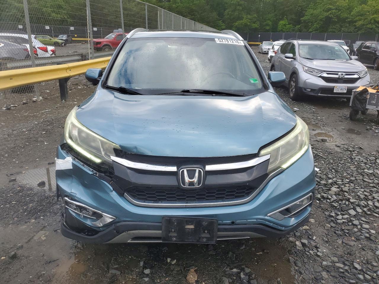 2016 Honda Cr-v Exl Turquoise vin: 2HKRM3H70GH551153
